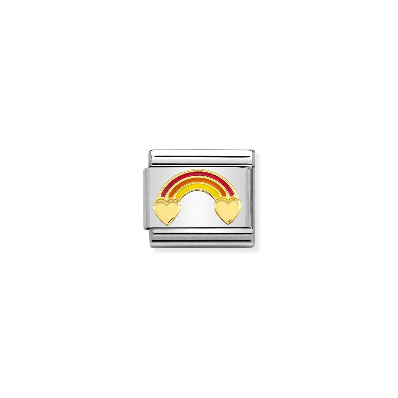 Composable Classic Link 030272/52 Rainbow with Hearts in 18k Gold