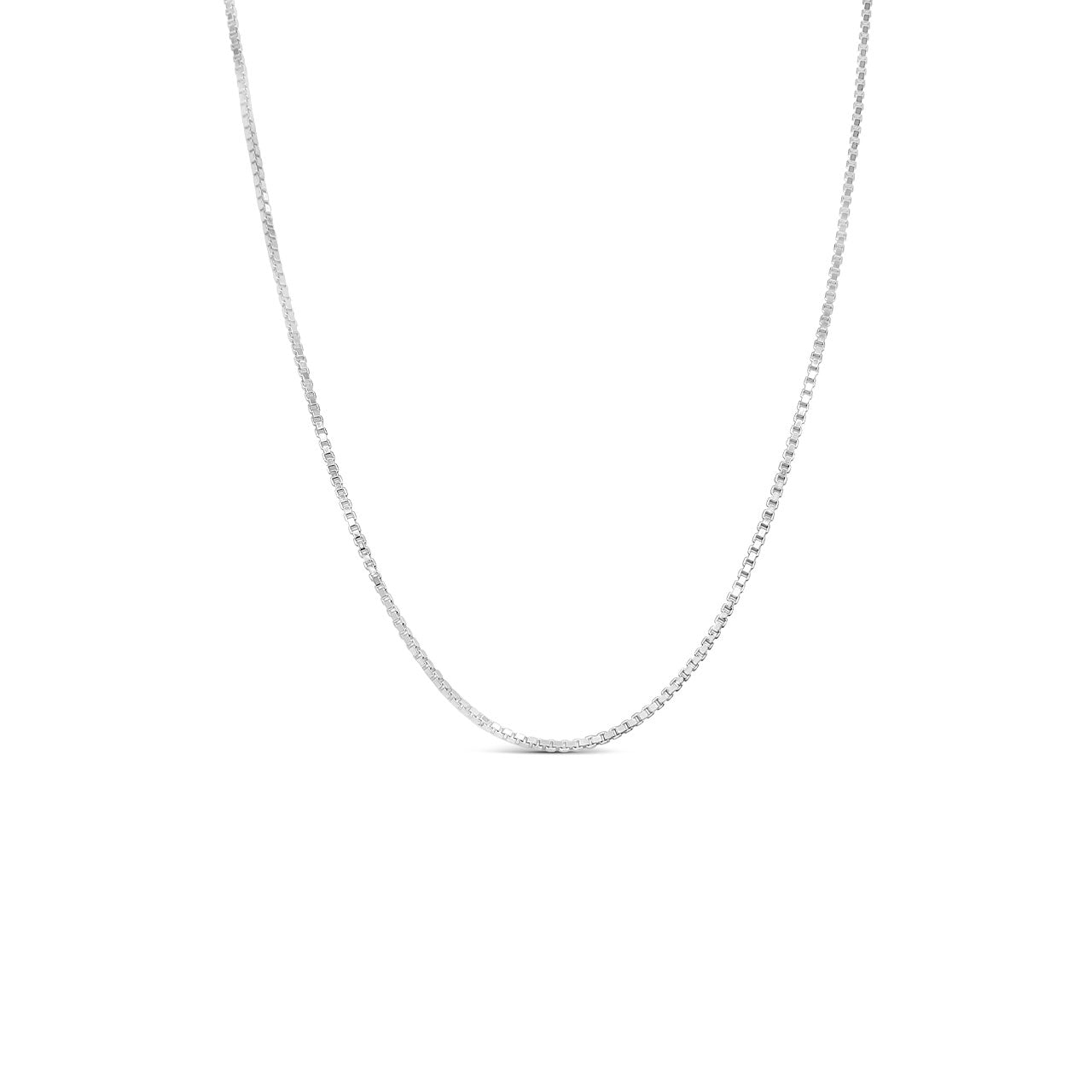 45cm Sterling Silver 1.3mm Box Chain