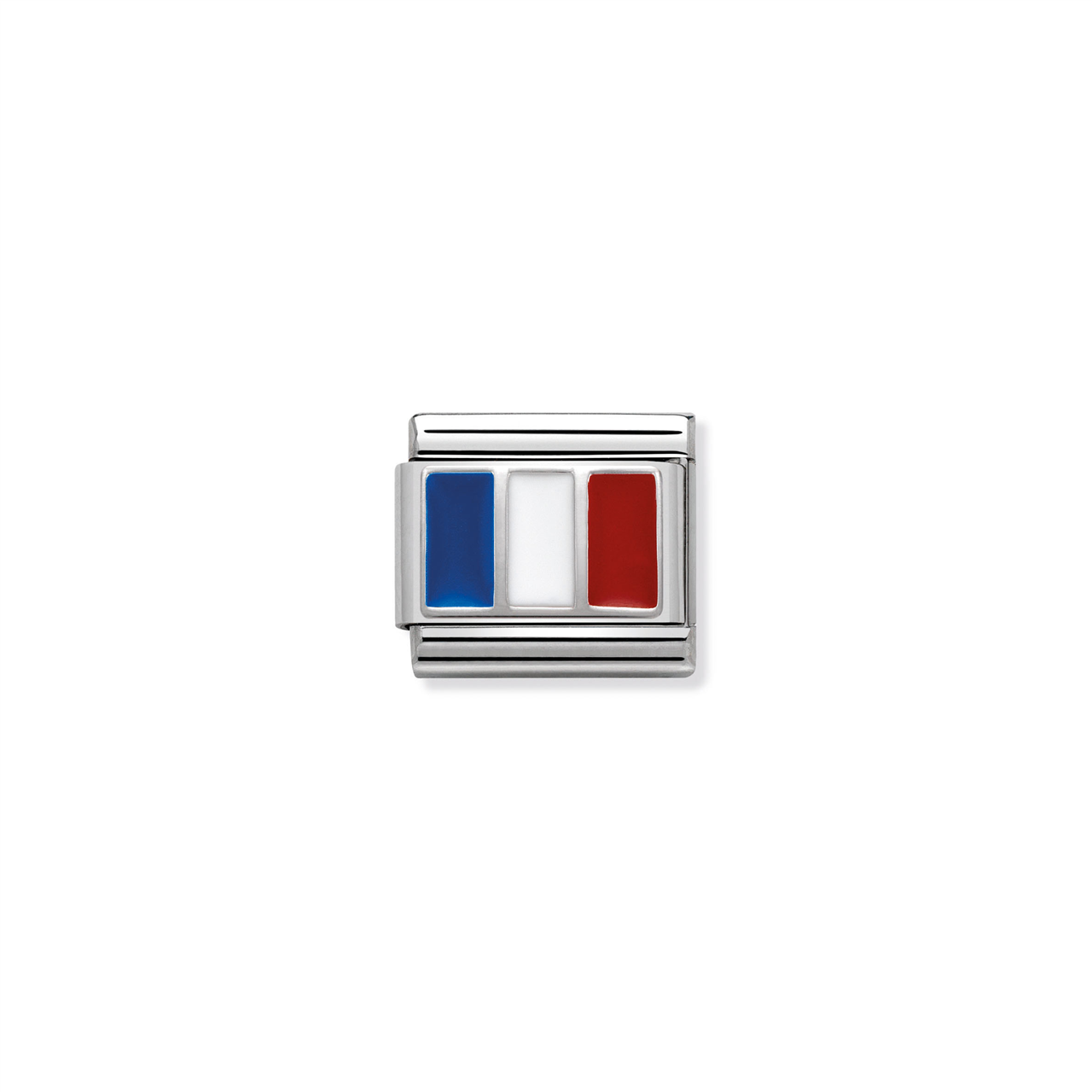 Composable Classic Link 330207/12 France Flag in Silver & Enamel