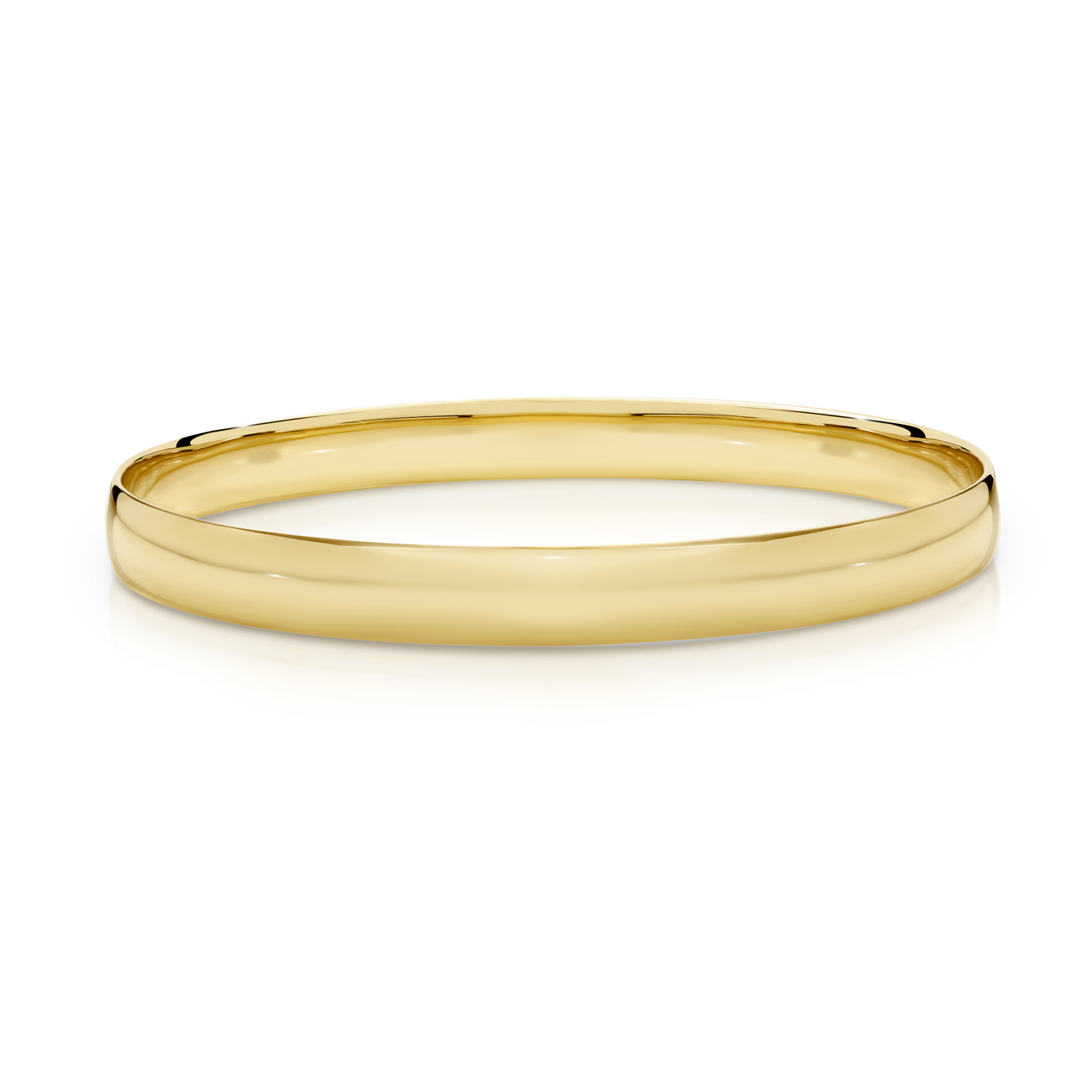 9k Yellow Gold 6.5mm Golf Bangle