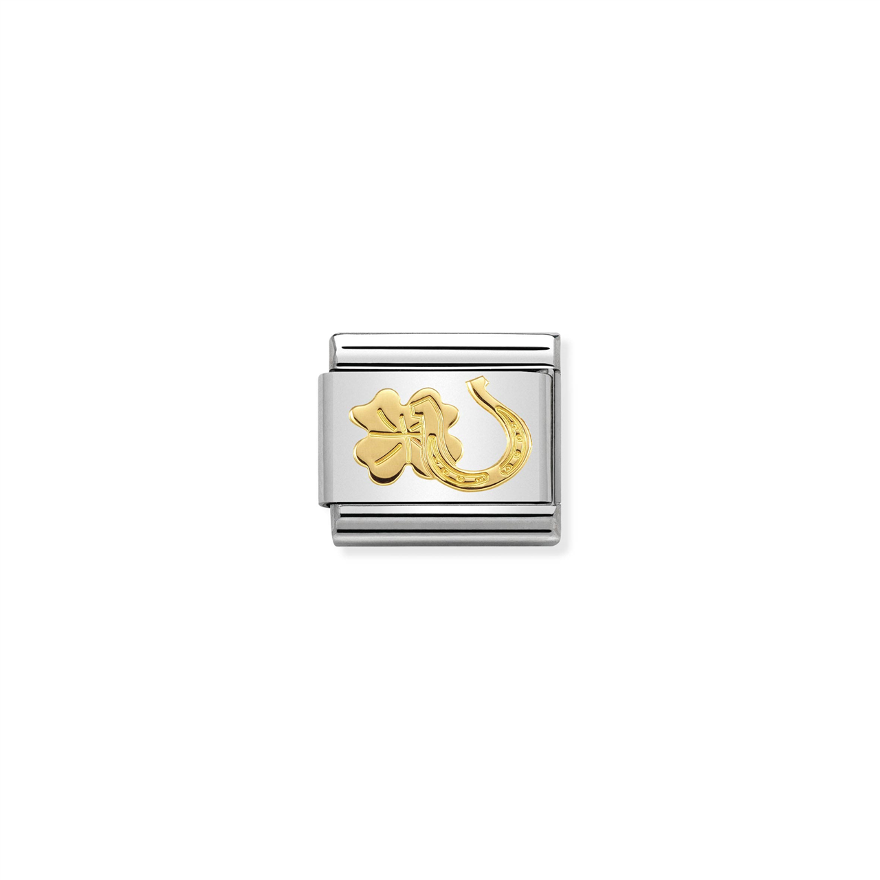 Composable Classic Link 030149/34 Horseshoe And Clover in 18k Gold
