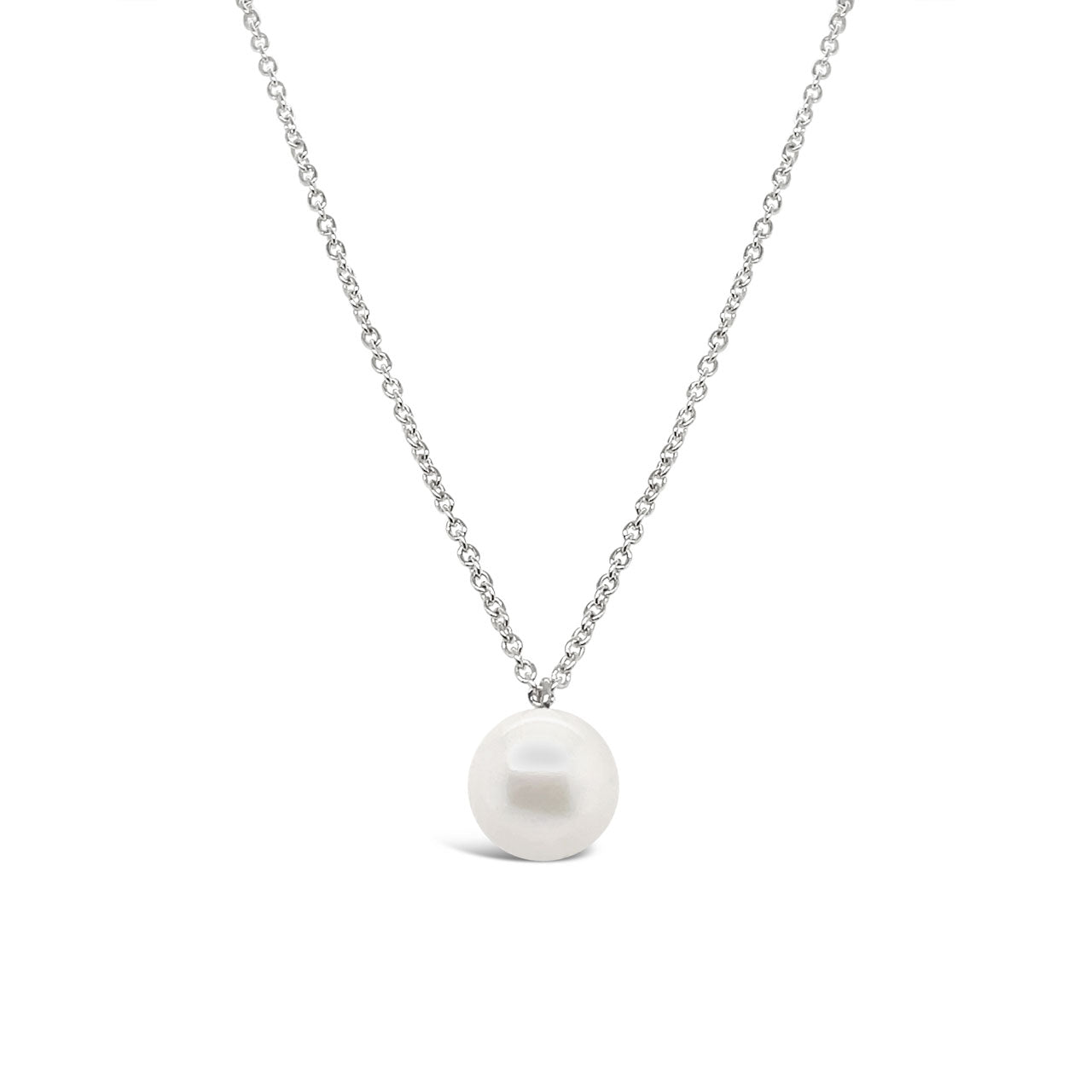 11-12.5mm Fresh Water Semi Round Pearl Necklace