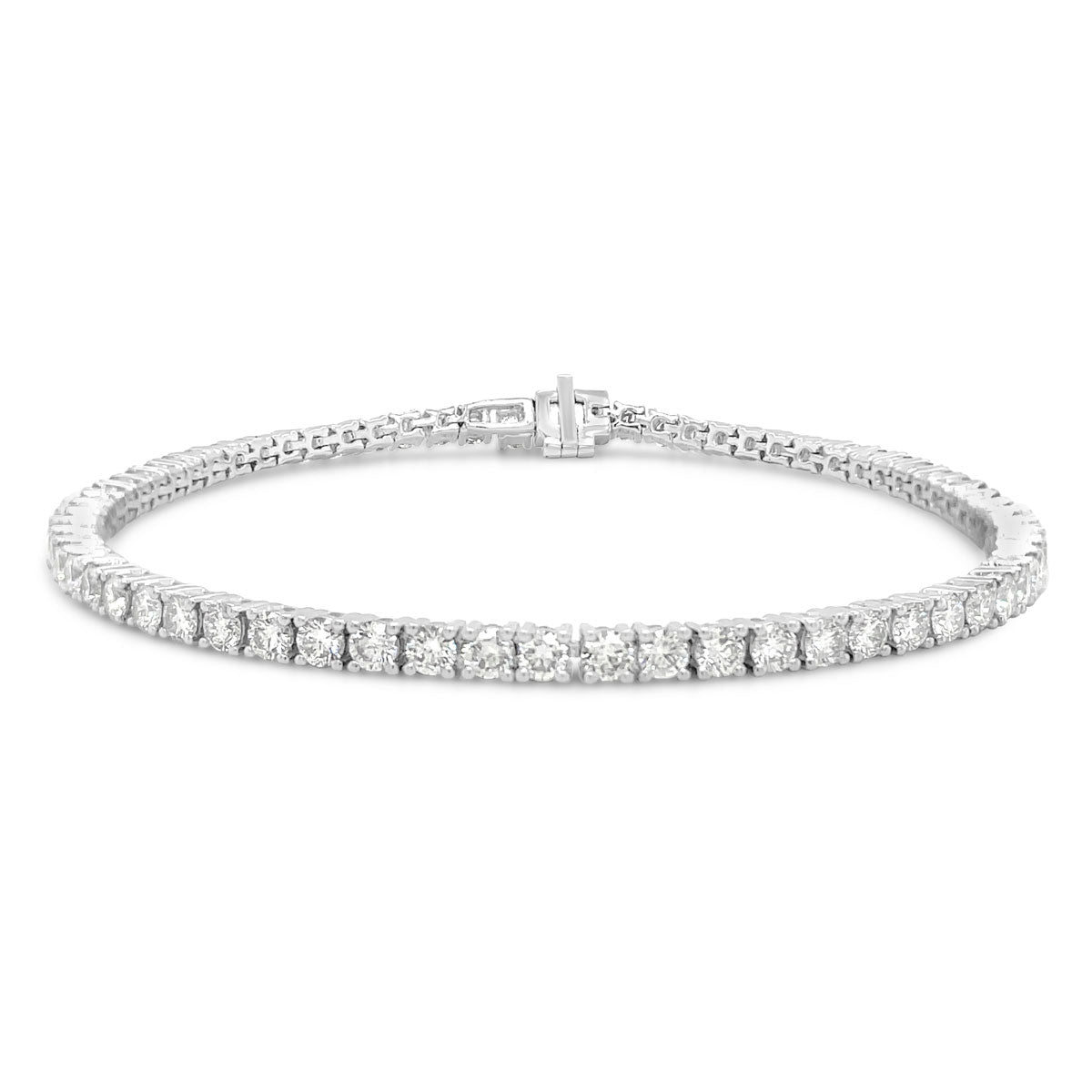 Platinum 3.50ct Diamond Tennis Bracelet