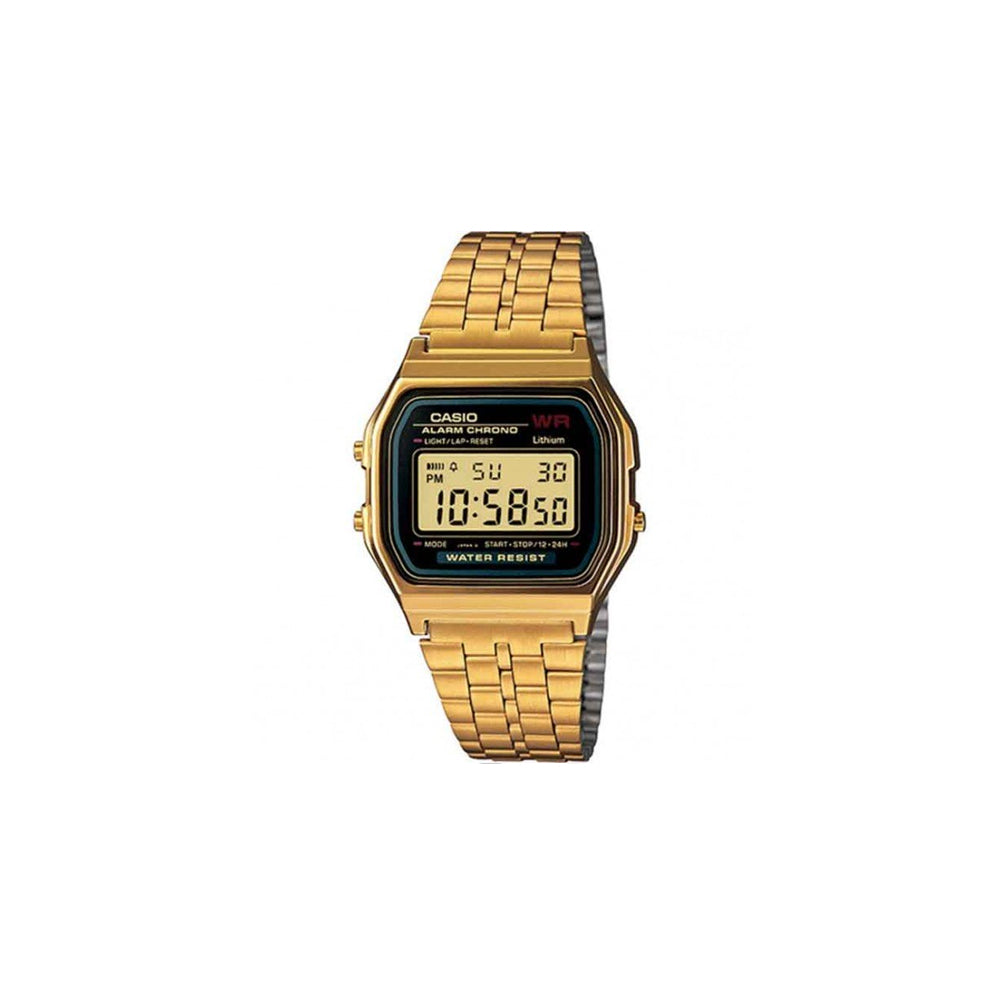 Casio Casio Vintage Mens Gold Digital Watch - A159WGEA-1D
