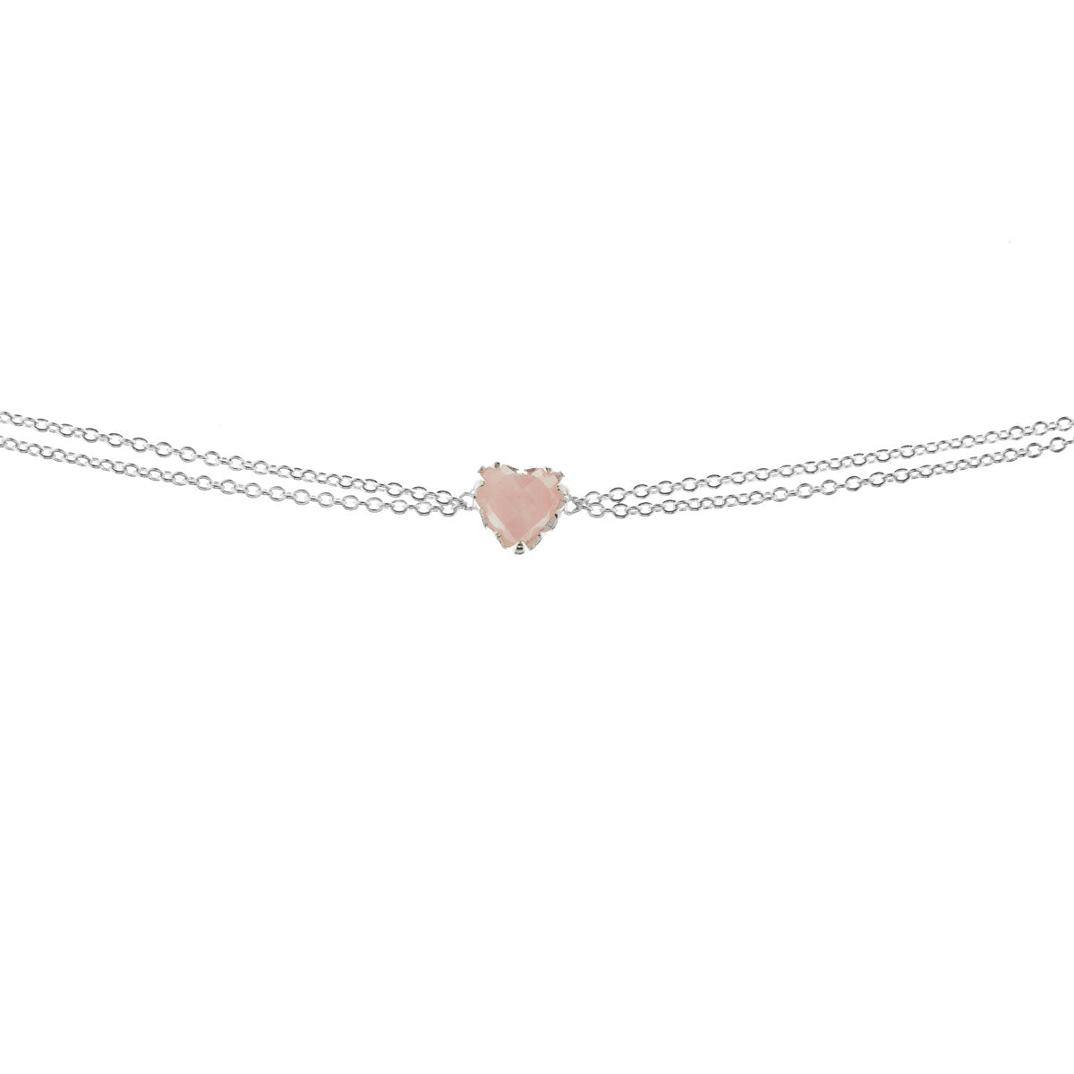 Love Claw Bracelet - Rose Quartz