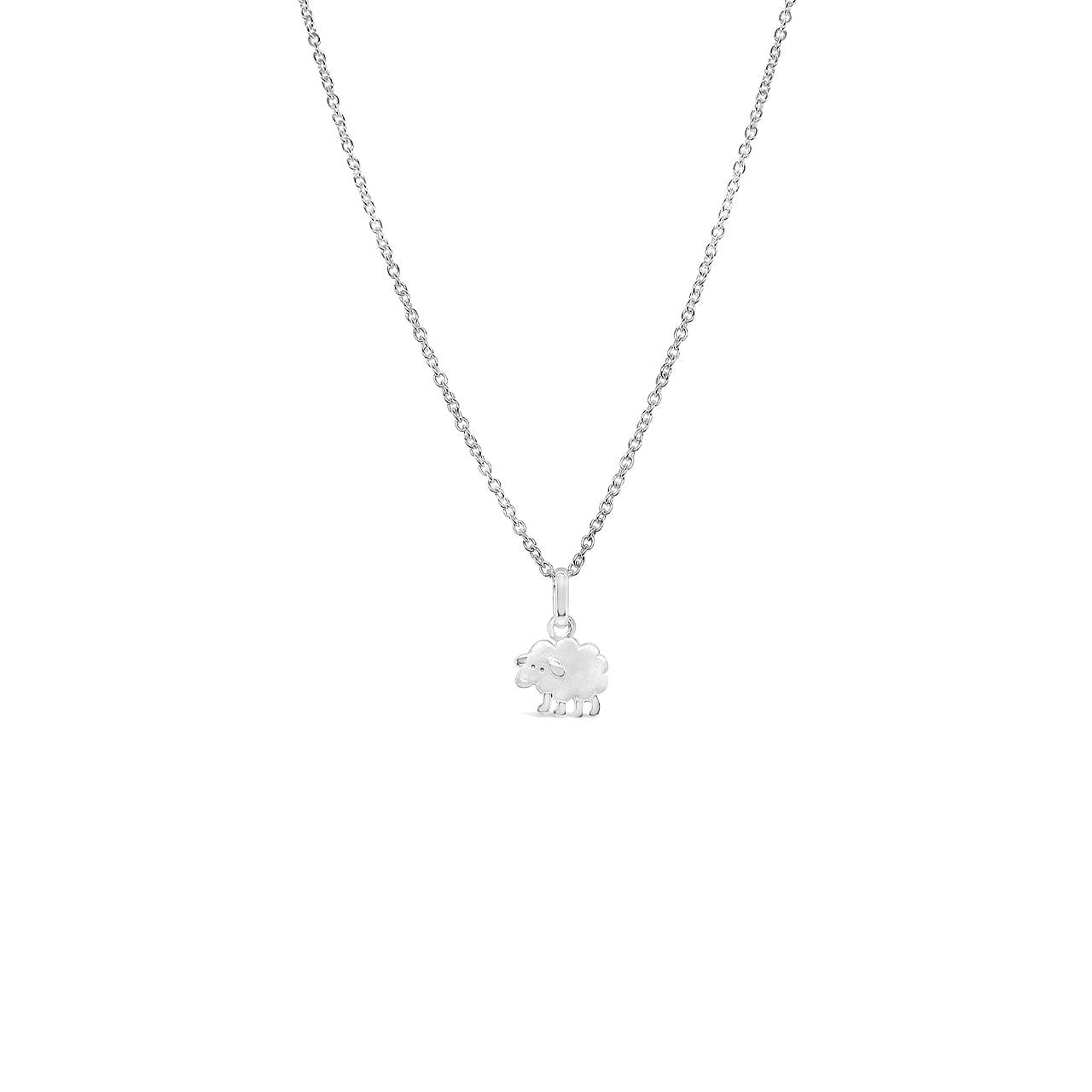 Sterling Silver Matt Finish Little Sheep Pendant