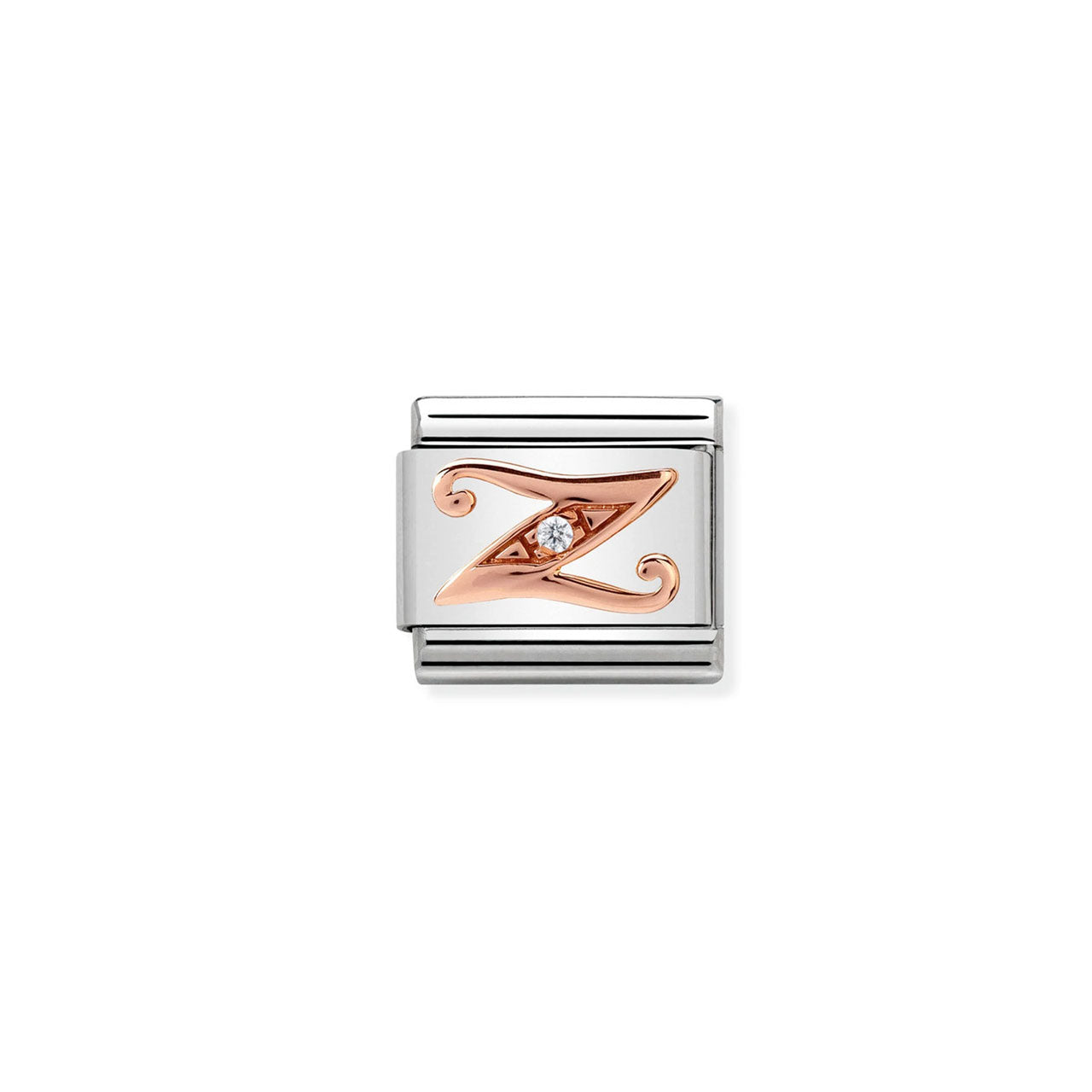 Composable Classic Link 430310/26 Letter Z in Rose Gold & CZ