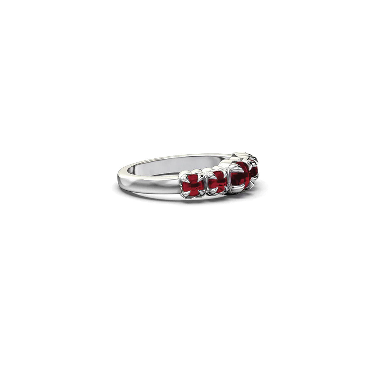 Baby Claw Ring Garnet - Gold Vermeil