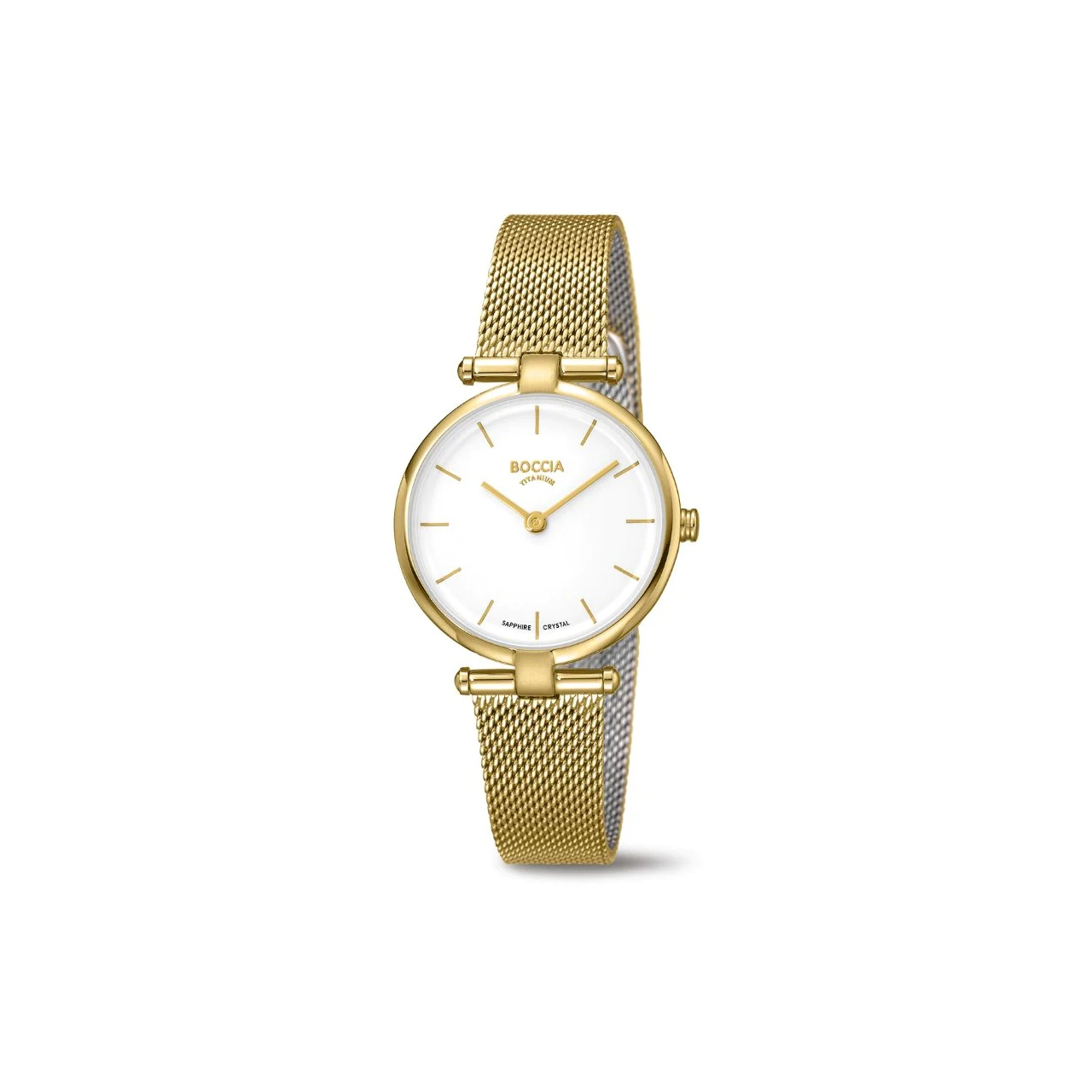 Boccia - Womens Gold Plated Titanium Watch - 3340-03