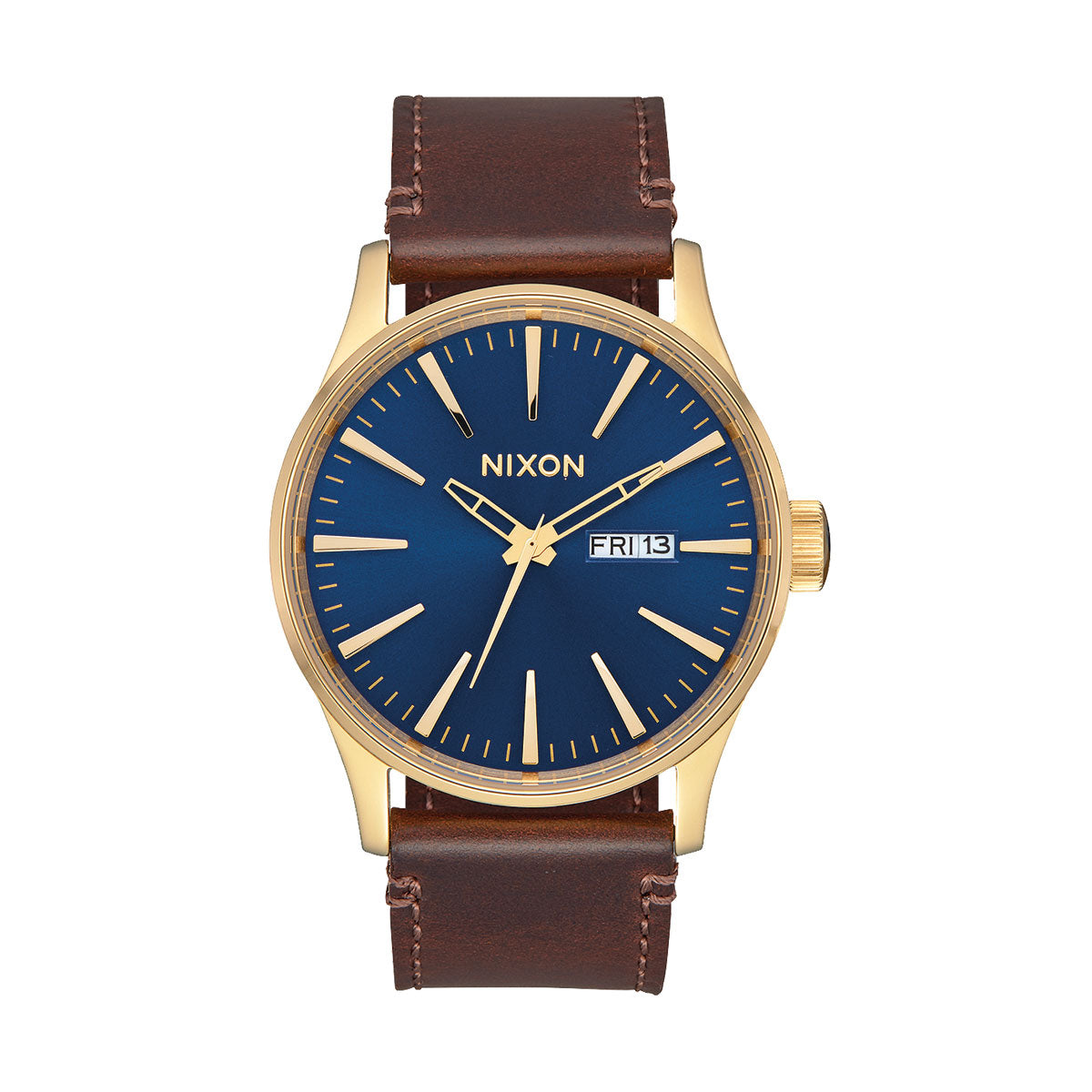 Gold / Navy - Sentry Leather, 42mm - A105-3320-00