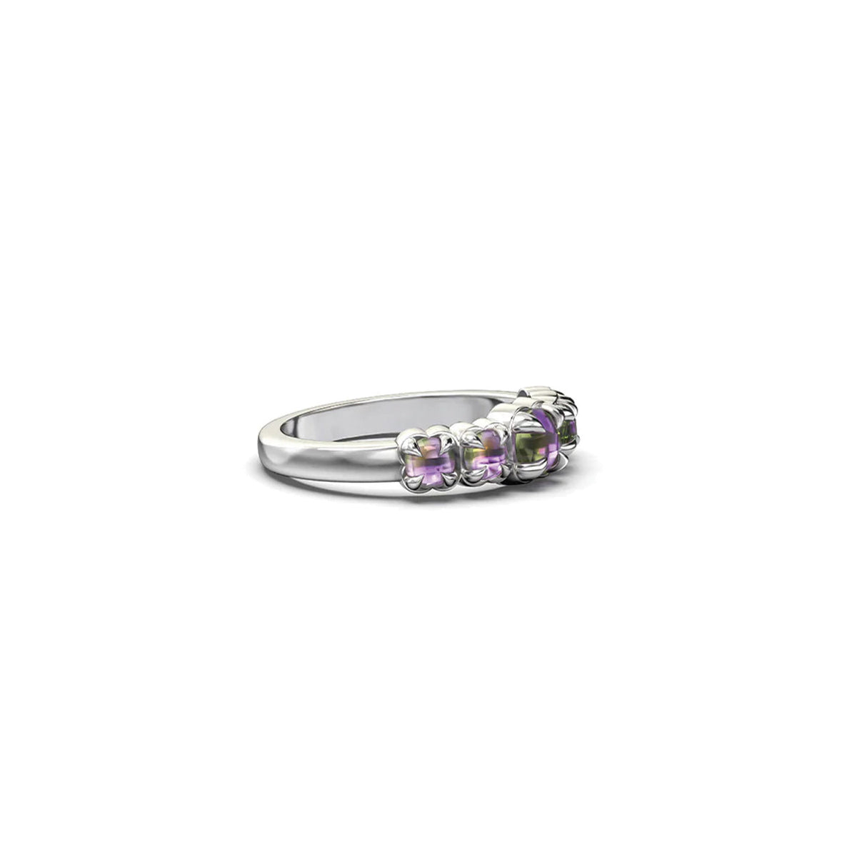 Halo Cluster Ring Mystic Quartz