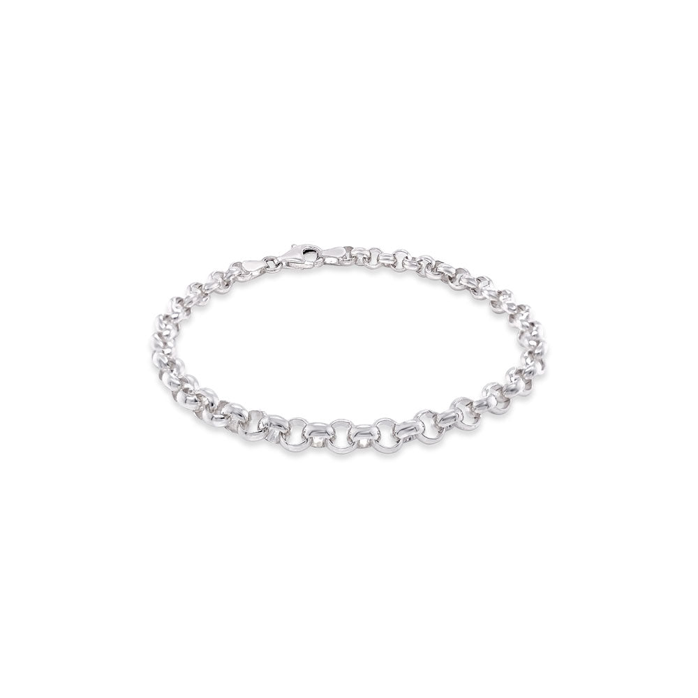 Sterling Silver Round Belcher Bracelet