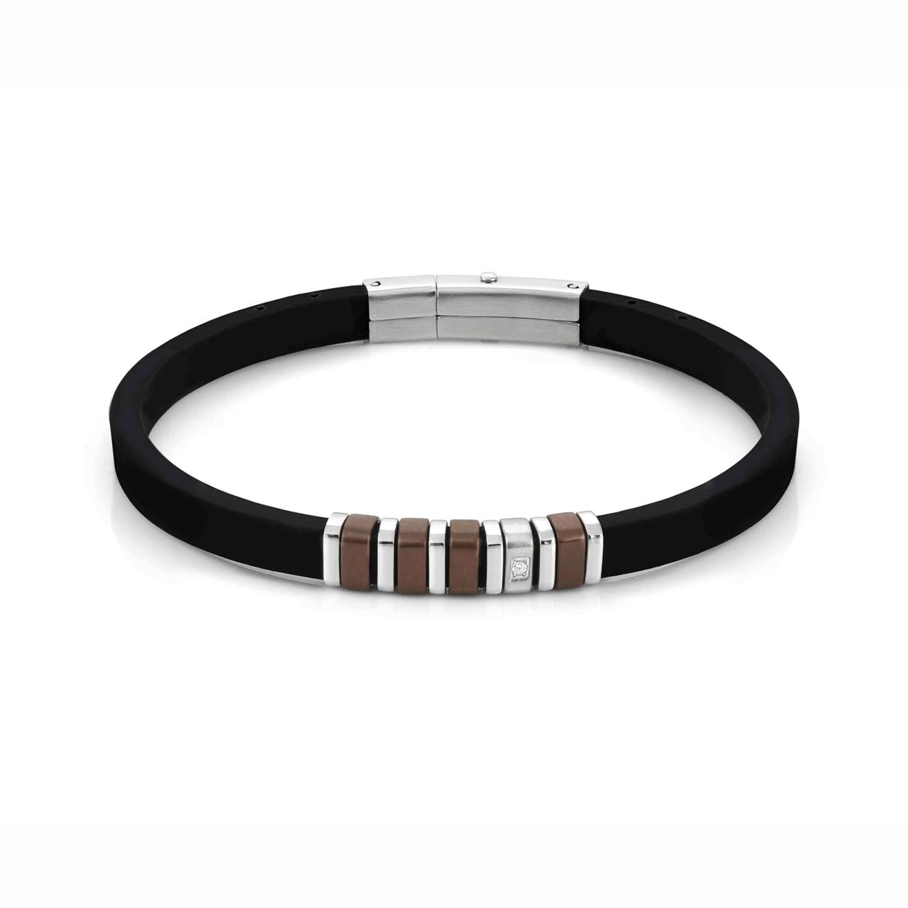 City Bracelet 028804/028 In Silicon with CZ