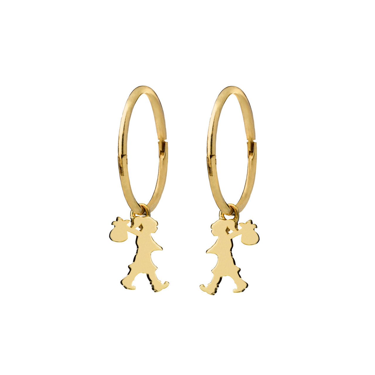 9k Yellow Gold Runaway Girl Sleepers