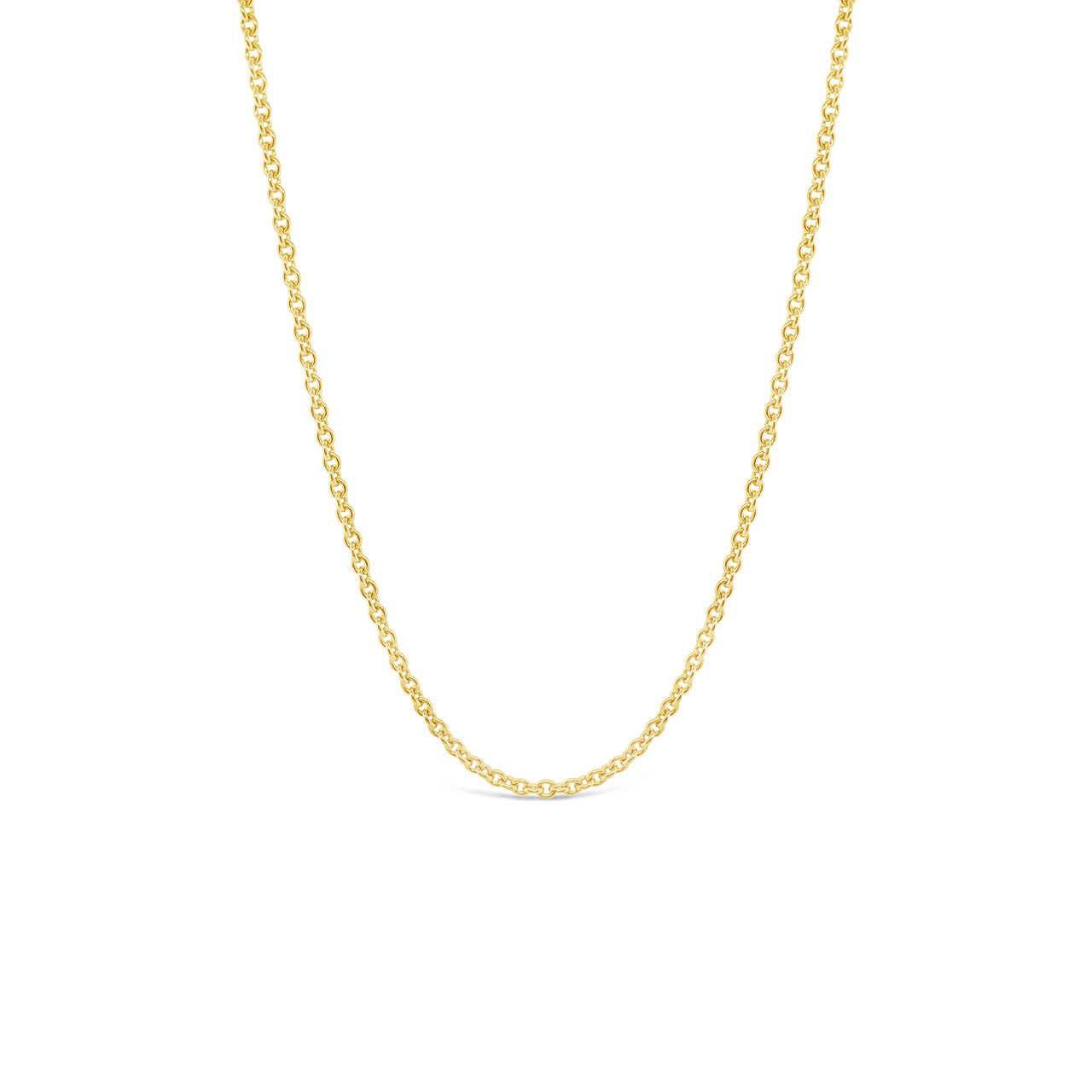 45cm 9k Yellow Gold 2mm Trace Chain