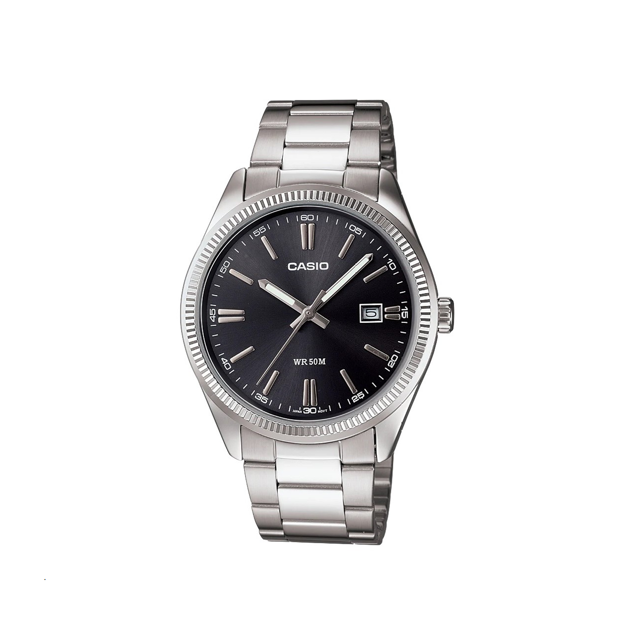 Casio Vintage Silver & Black Retro Classic Watch - MTP1302PD-1A1