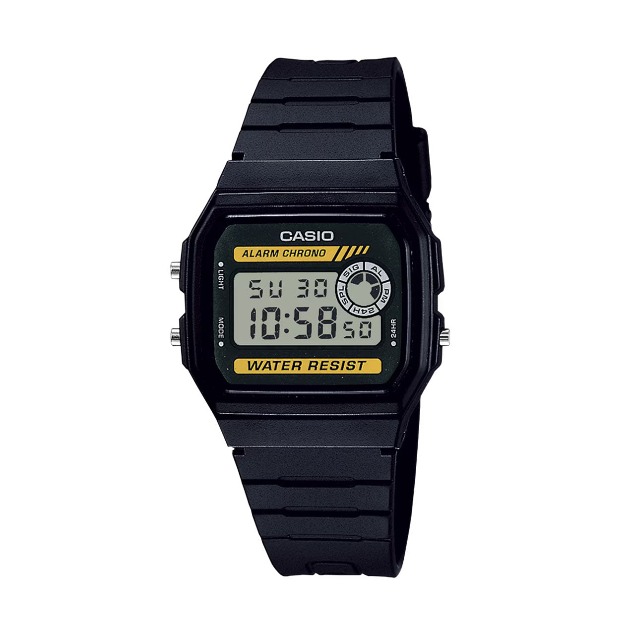 Casio Vintage - Black / Yellow Watch - F94WA-9D
