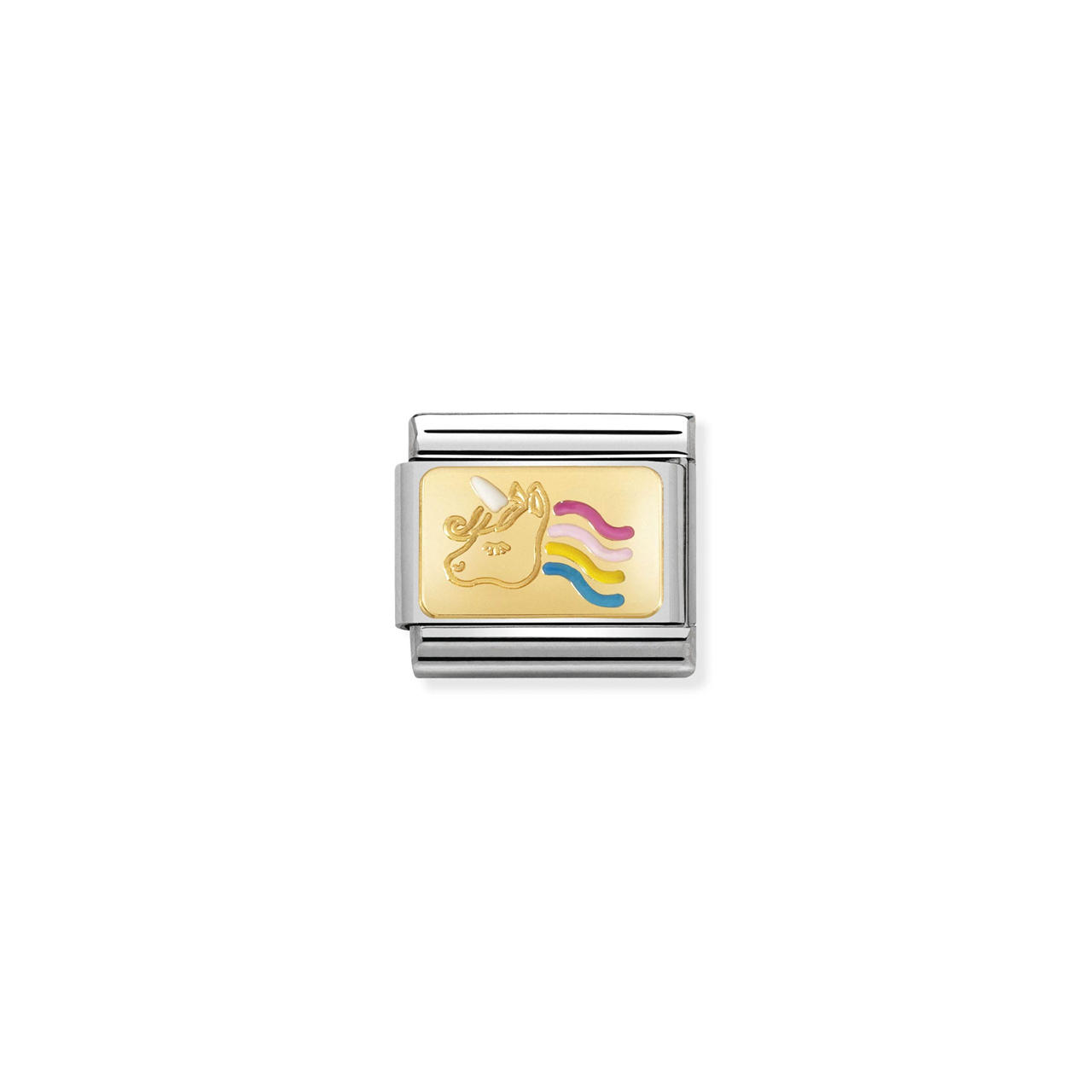 Composable Classic Link 030284/28 Colourful Unicorn in 18k Gold