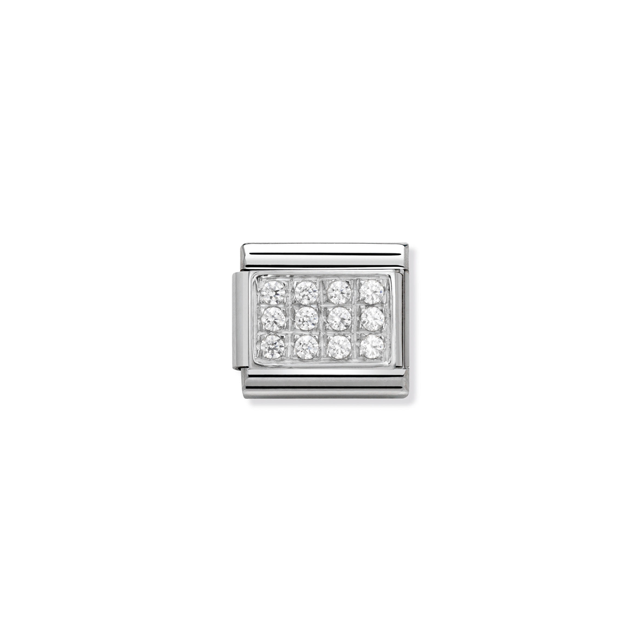 Composable Classic Link 330307/01 in Silver & White Stones