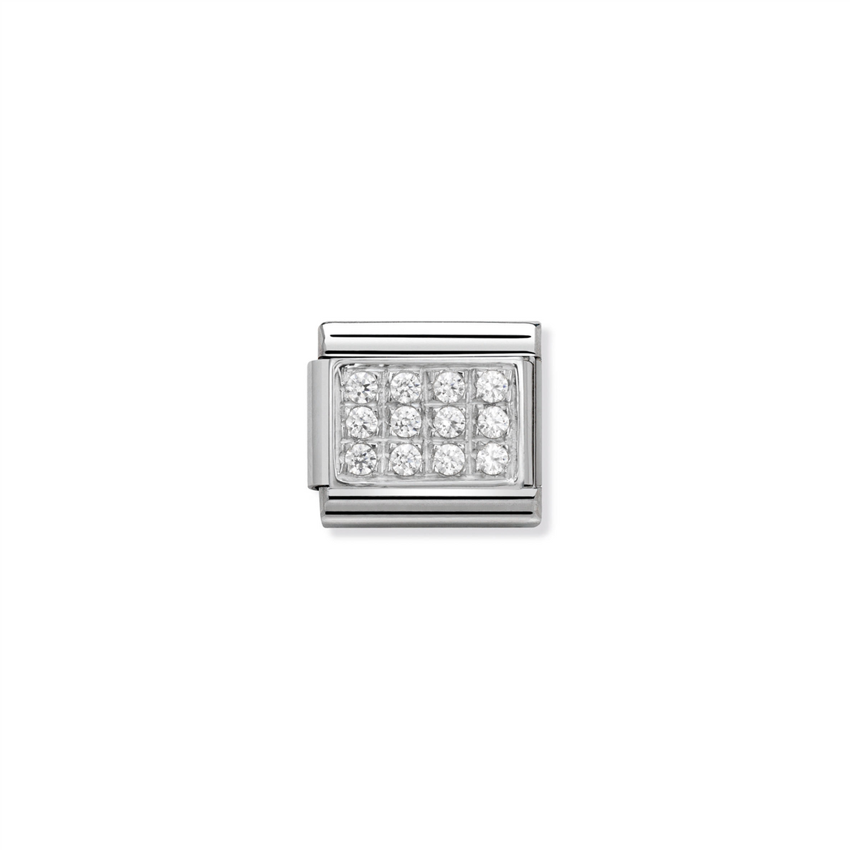Composable Classic Link 330307/01 in Silver & White Stones