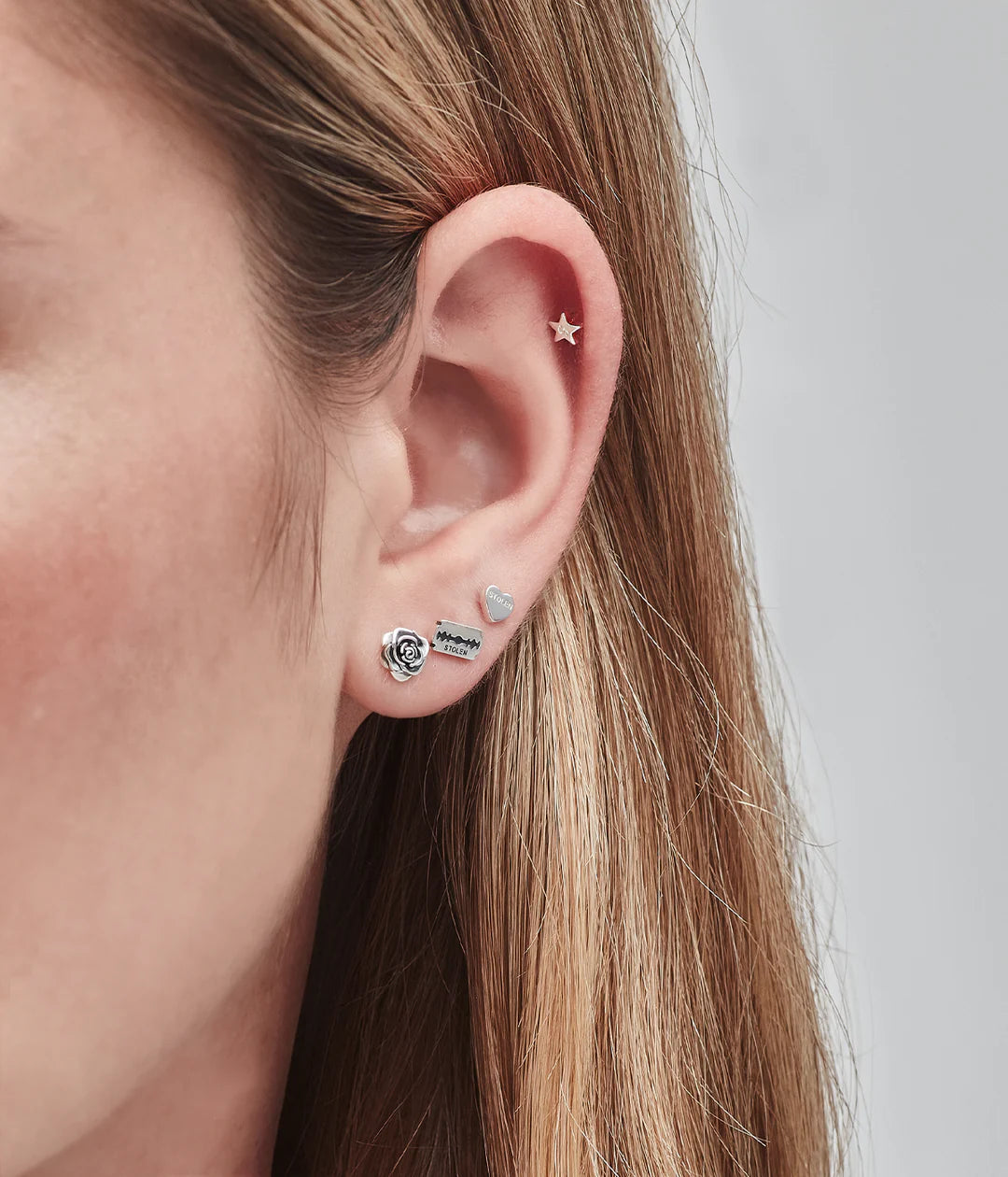 Stolen Star Flat Back Single Earring
