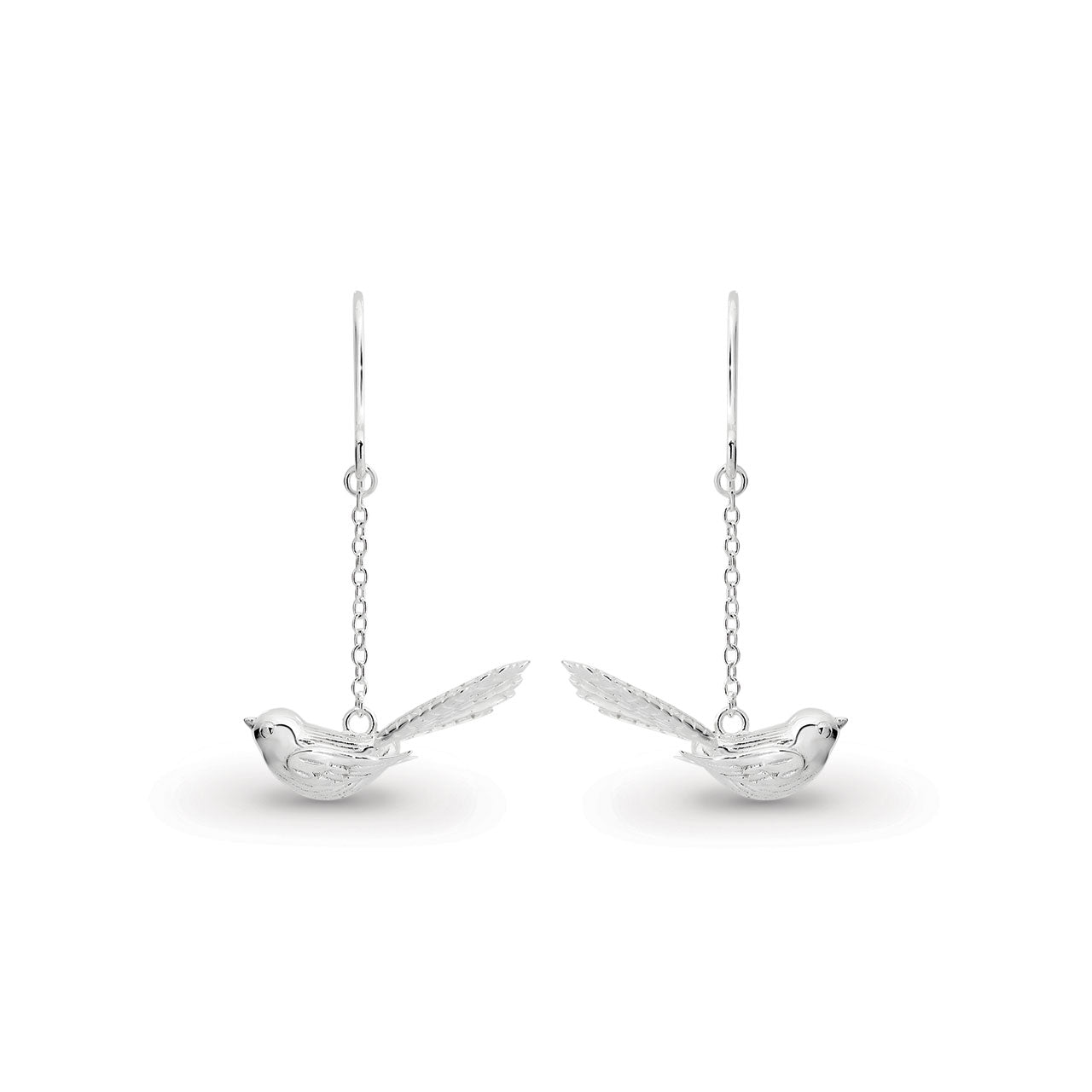 Sterling Silver Memento Piwakawaka (Fantail) Earrings