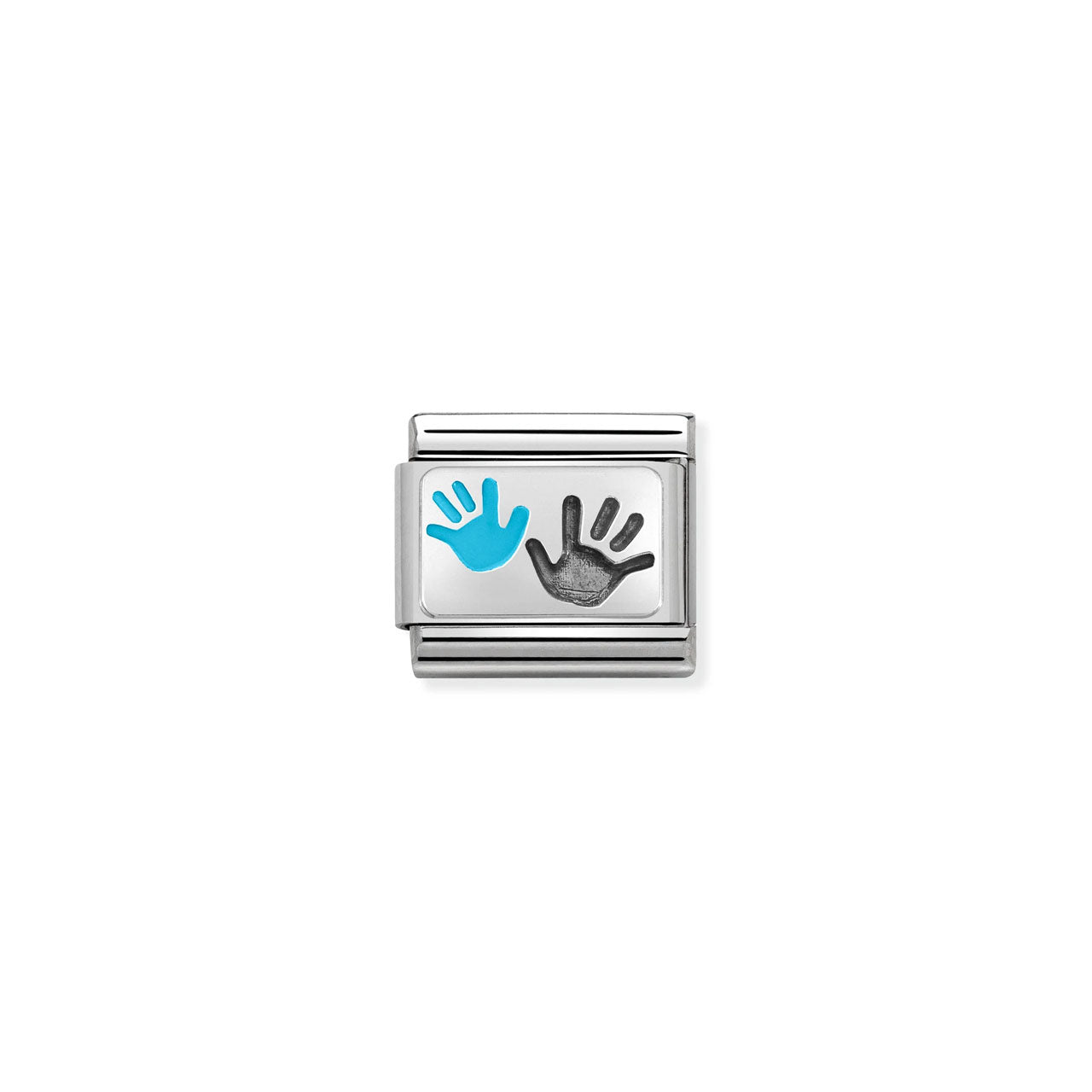 Composable Classic Link 330208/43 Parent & Child Handprint Blue