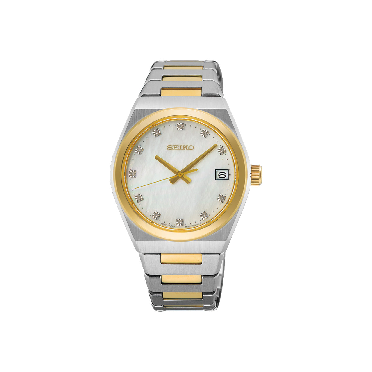 Seiko - SUR604P Ladies Two-Tone Diamond Dress Watch