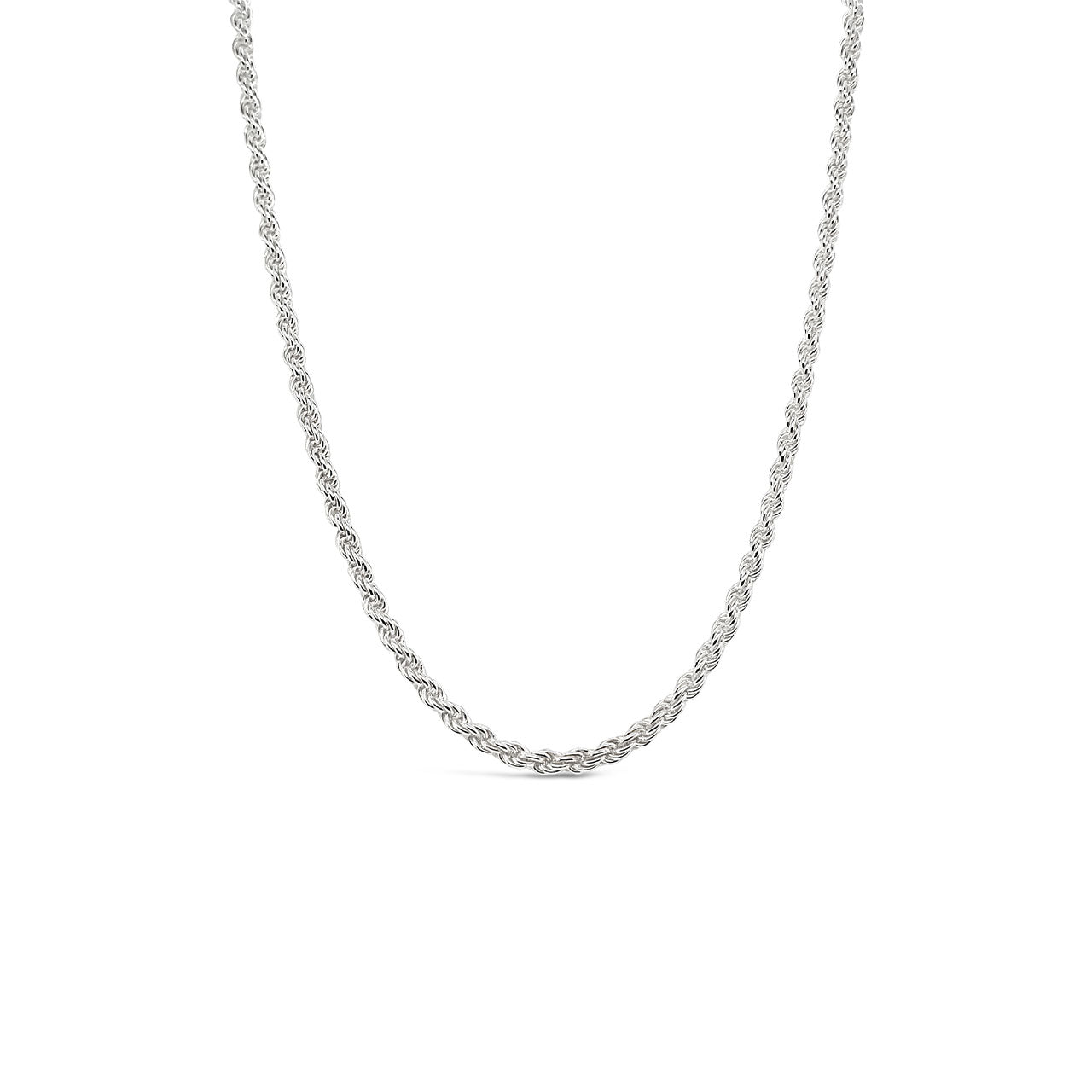 45cm Sterling Silver 060 Plain Chain