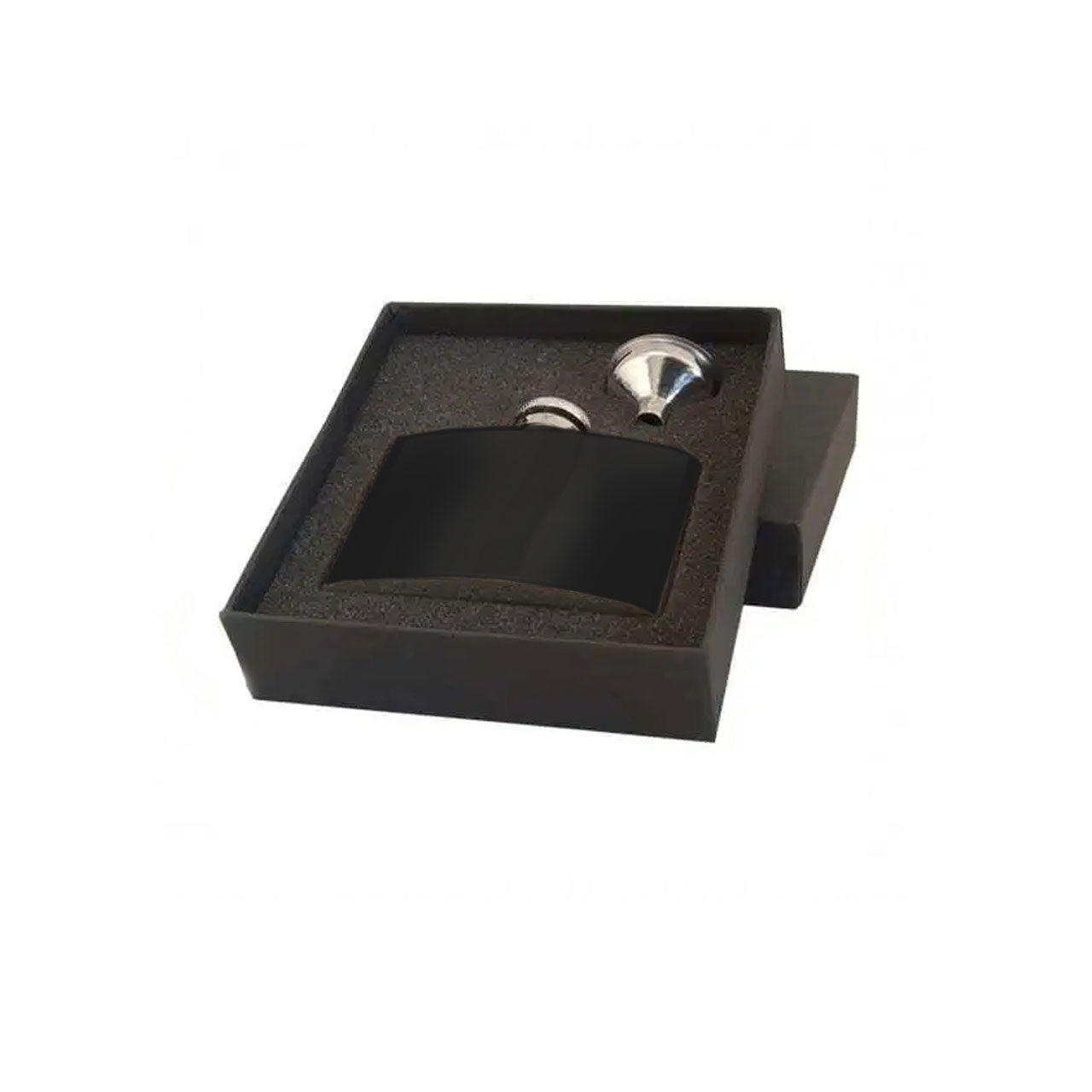 4oz Hip Flask in Matte Black Stainless Steel
