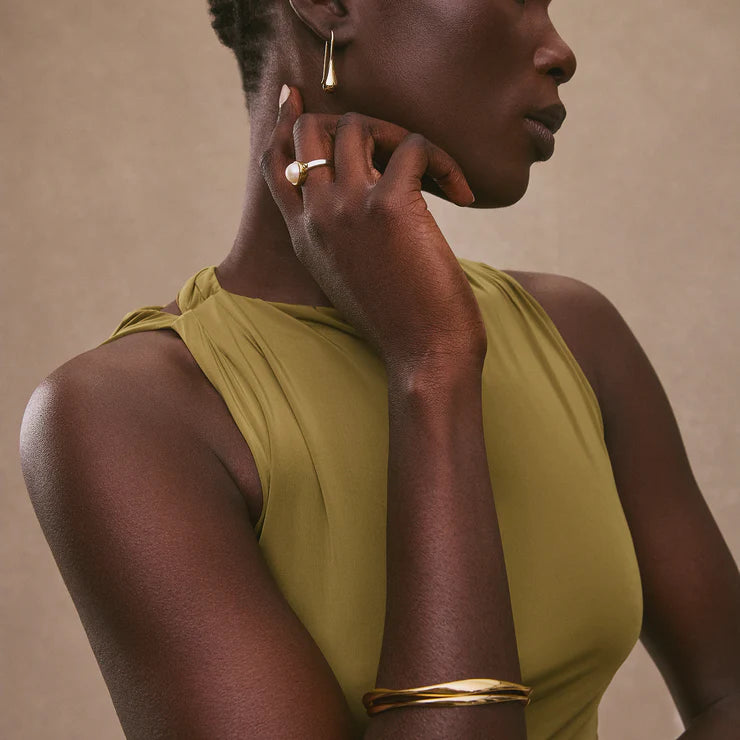 My Silent Tears Drop Earrings - Gold Plated