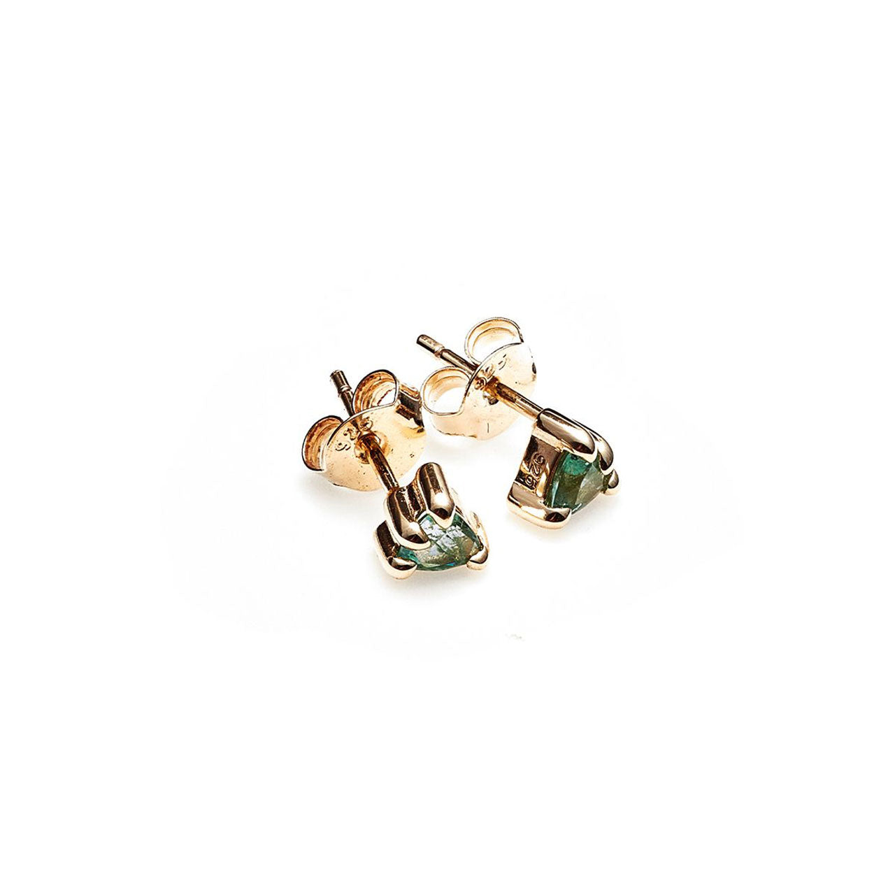 Trillion Talon Studs - Gold Plated
