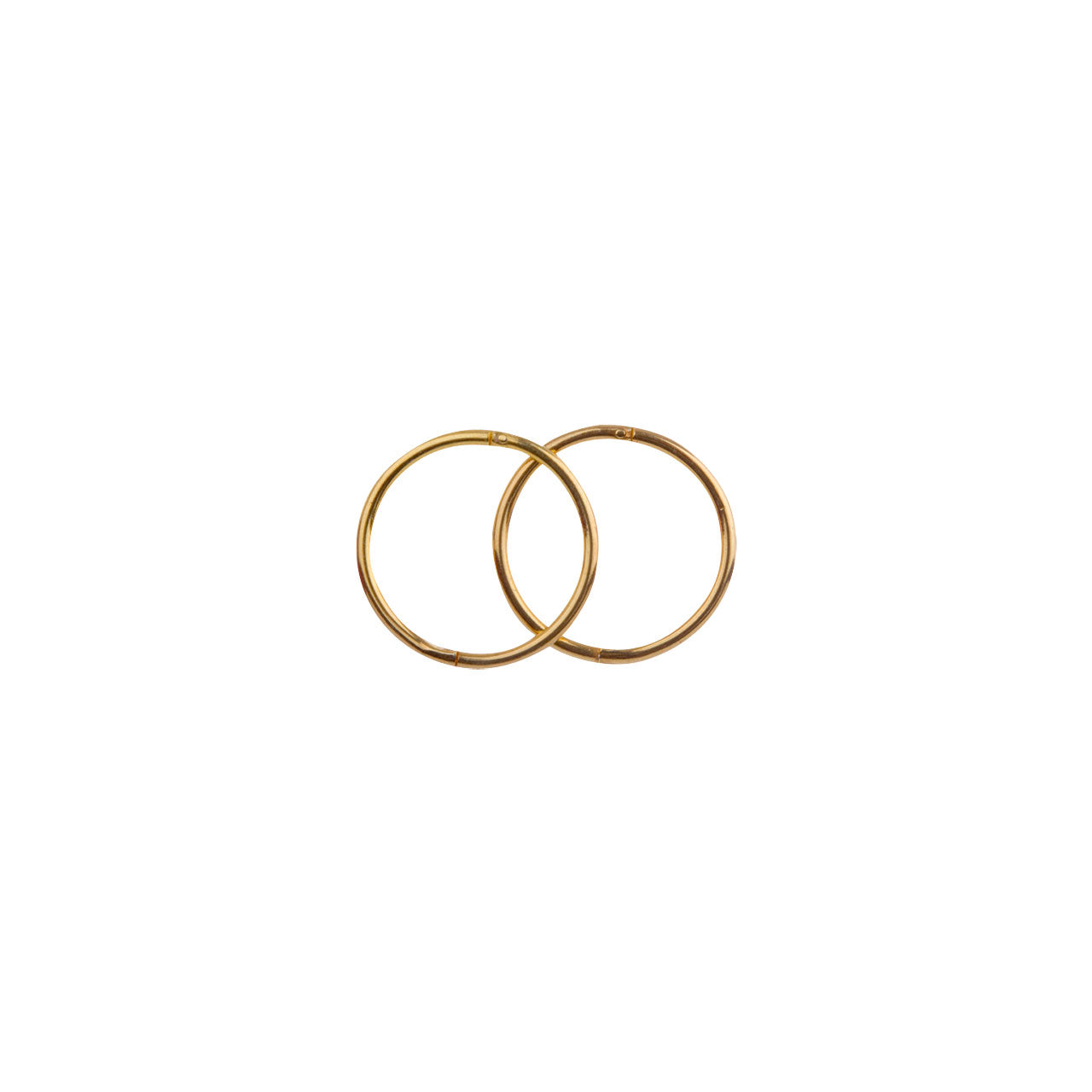 10mm Plain Gold Plated Sterling Silver Sleepers