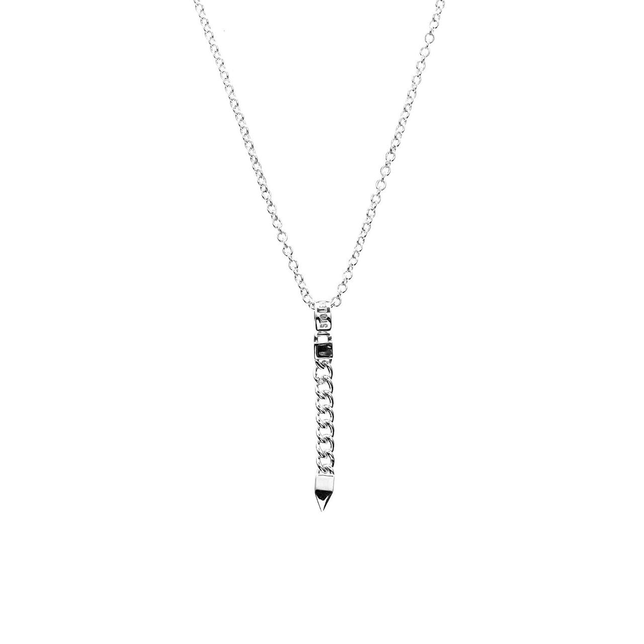Hanging Curb Spike Necklace