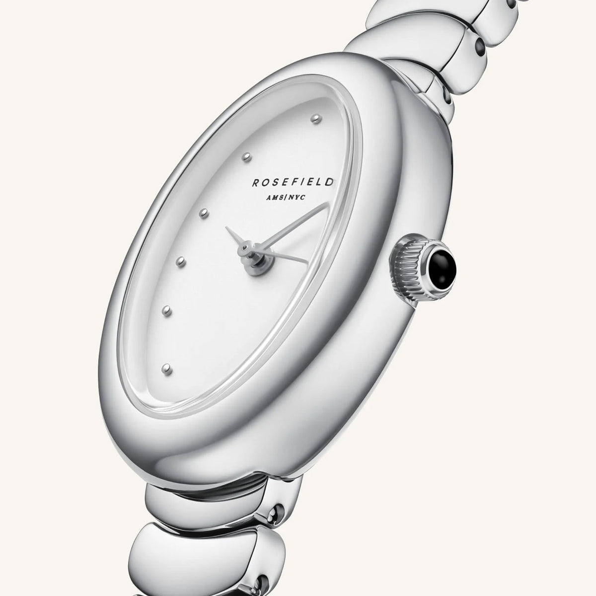 Ovale White Silver