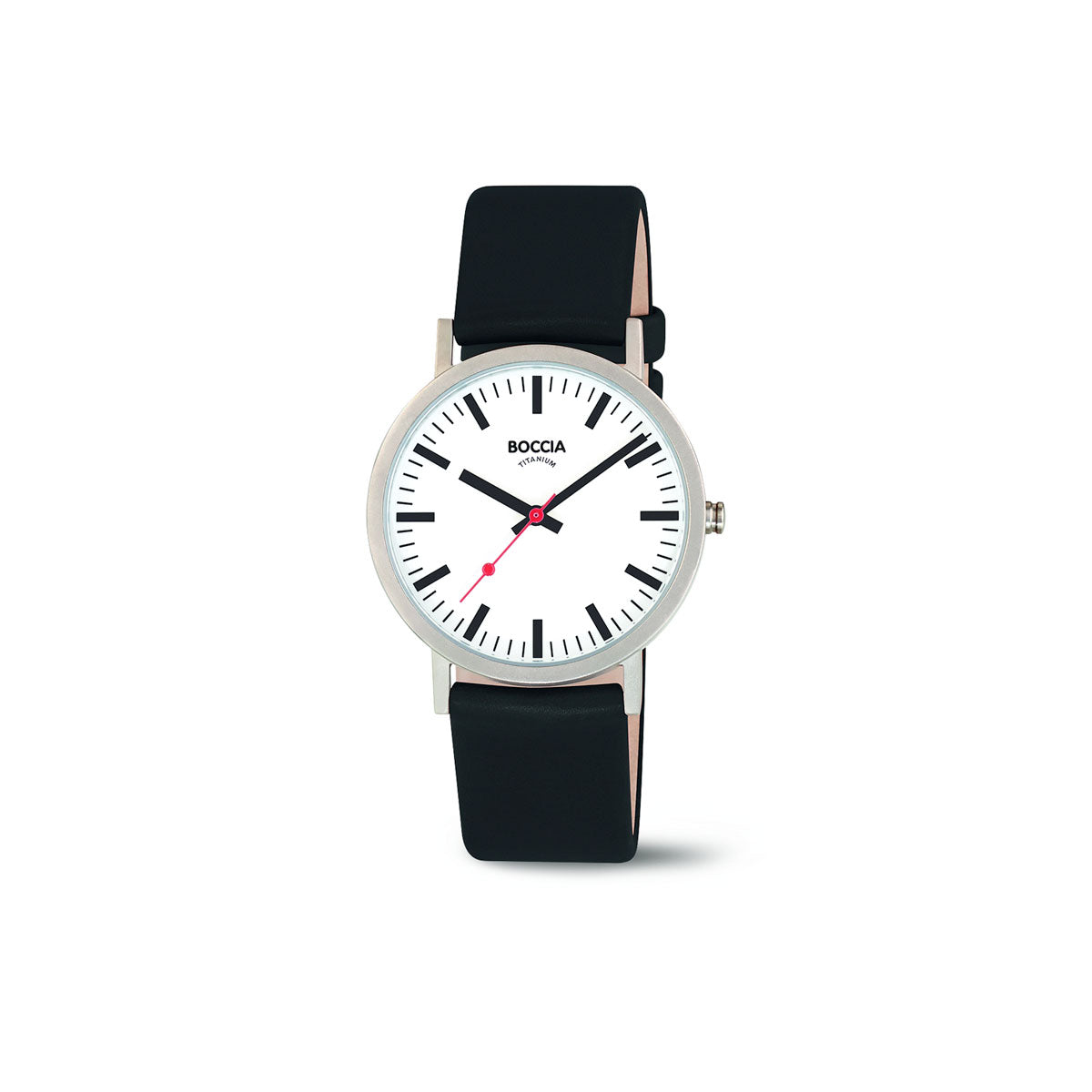 3651-01 - Unisex Titanium Black Dress Watch