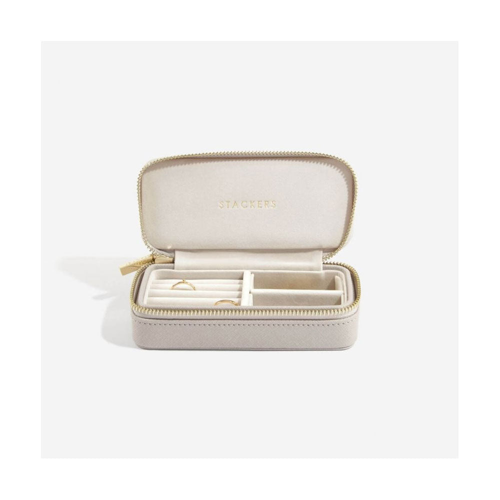 Taupe Medium Travel Jewellery Box