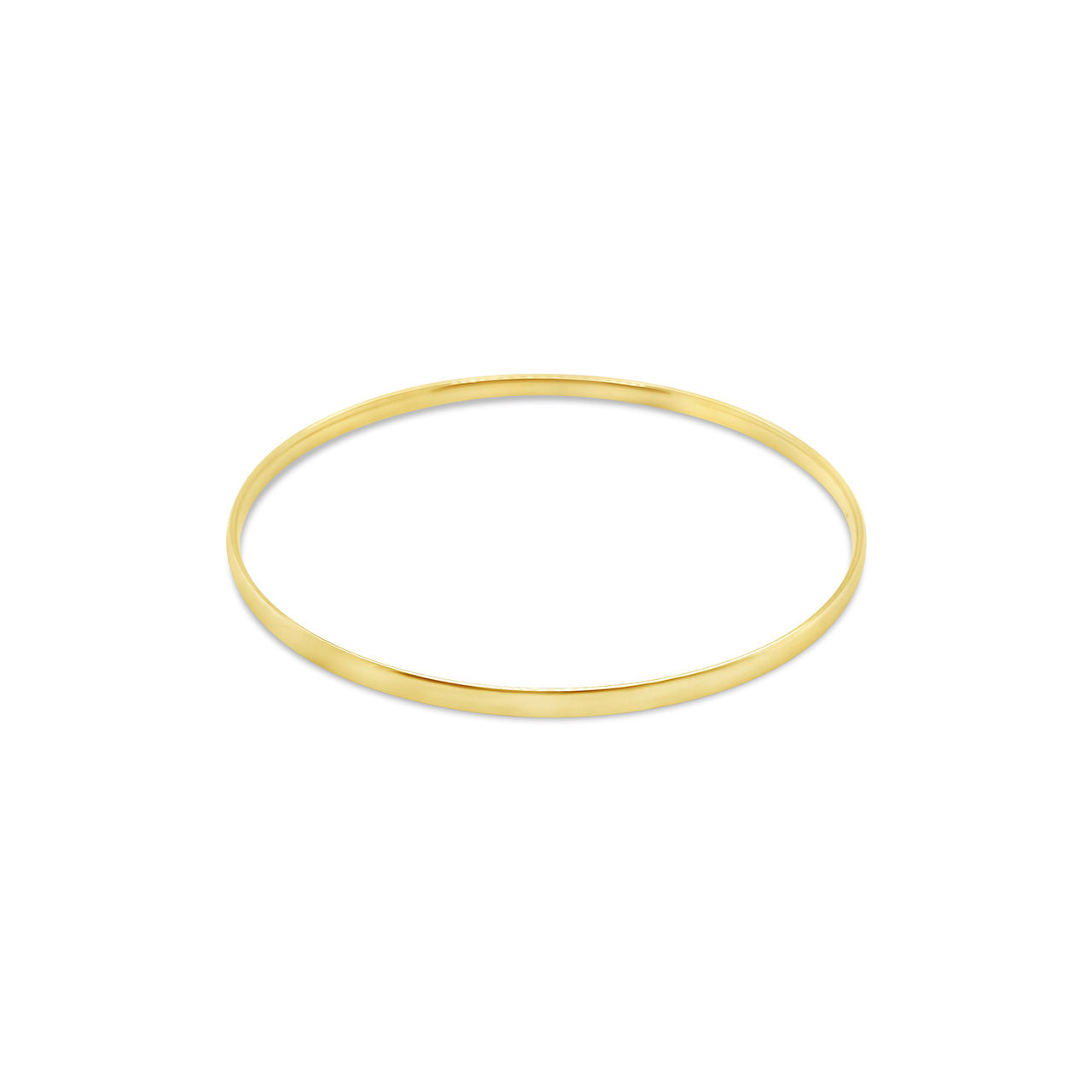 9k Yellow Gold 3mm Half Round Golf Bangle