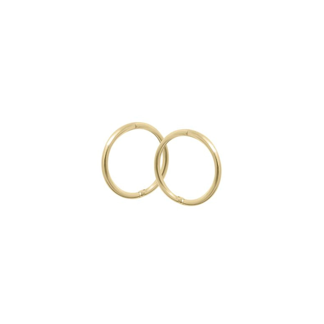 9k Yellow Gold 9mm Sleeper Earrings