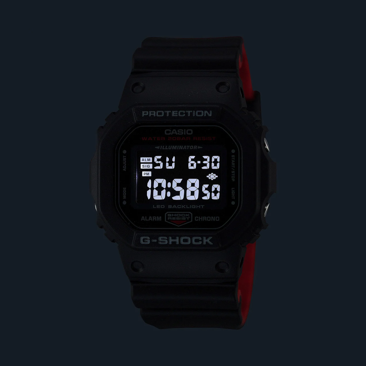 G-Shock Black & Red - DW5600UHR-1D
