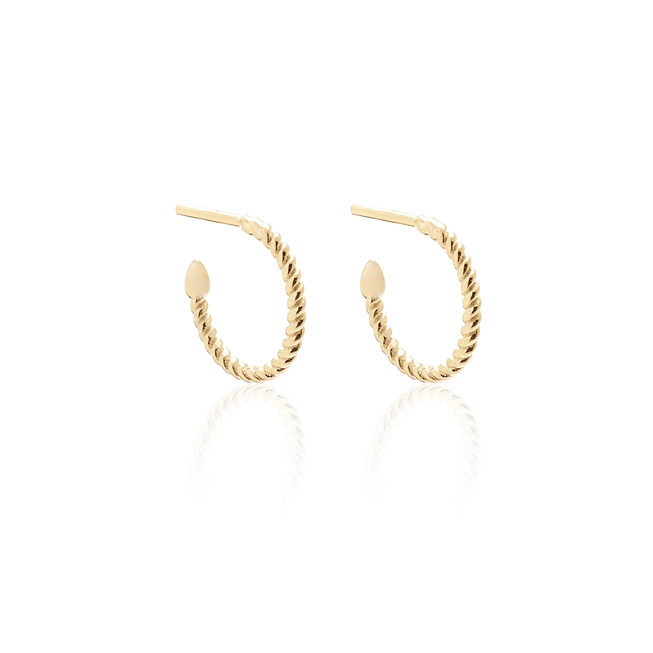 Superfine / Mini Rope Hoops / Gold