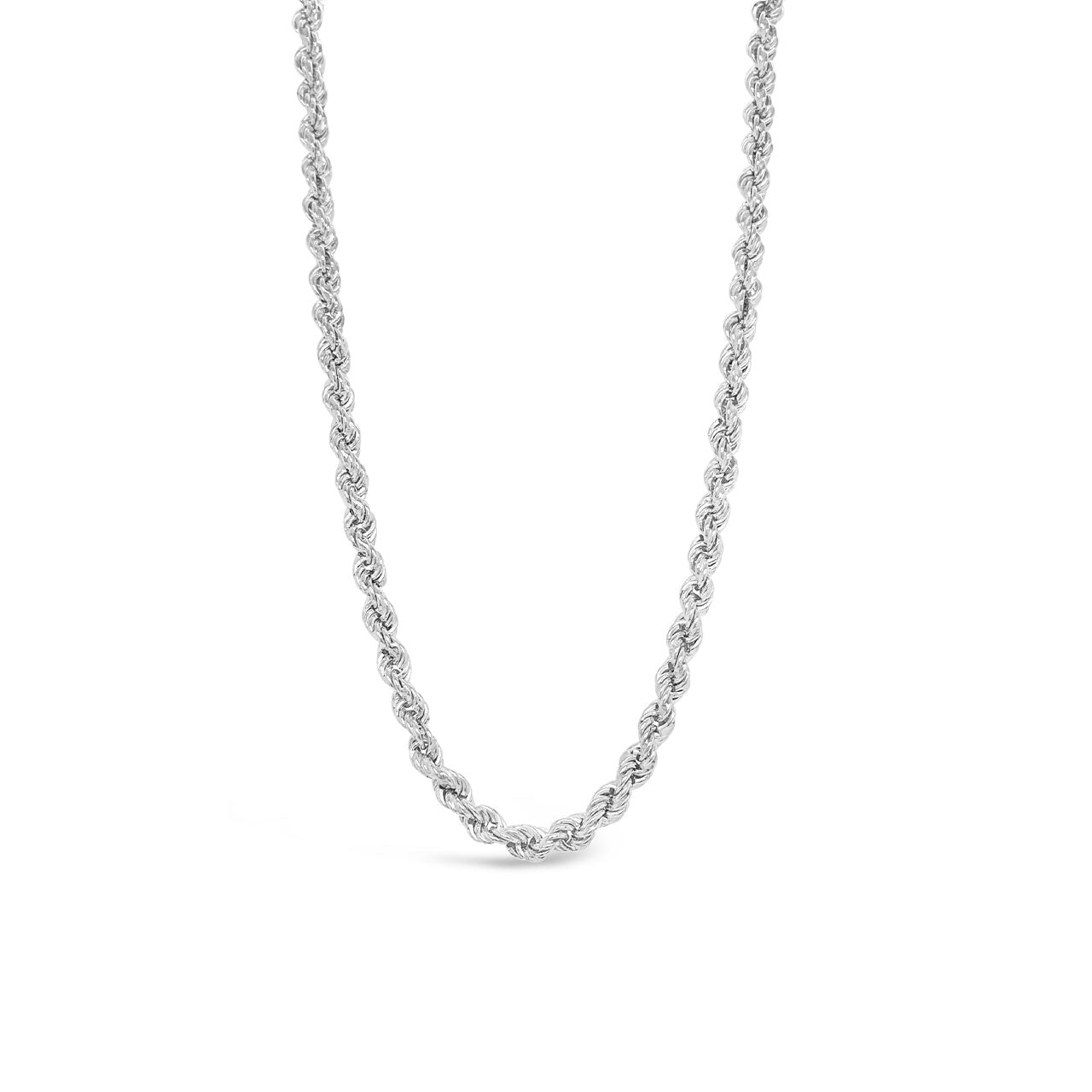45cm Sterling Silver Rope Medium Weight Chain