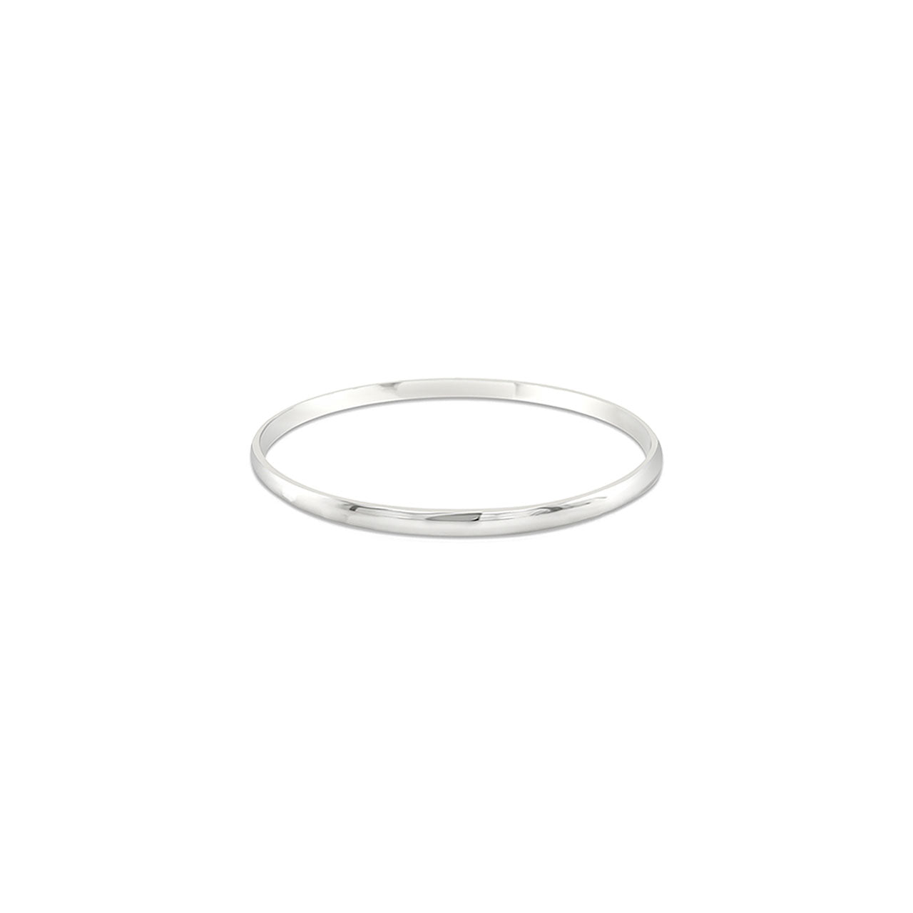Sterling Silver Golf Style Baby Bangle