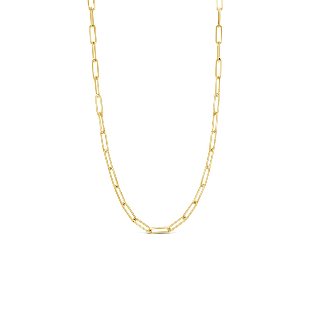 51cm 9k Yellow Gold KRD70 Paper Clip Chain
