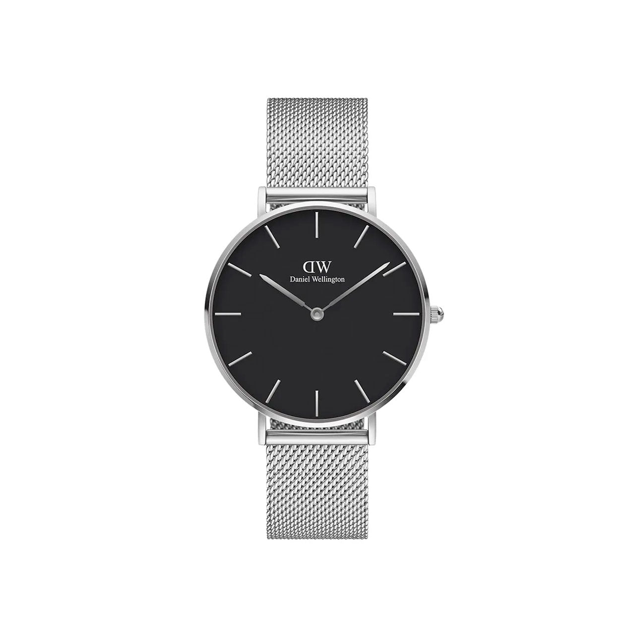 Petite 36mm Sterling - Silver & Black Watch