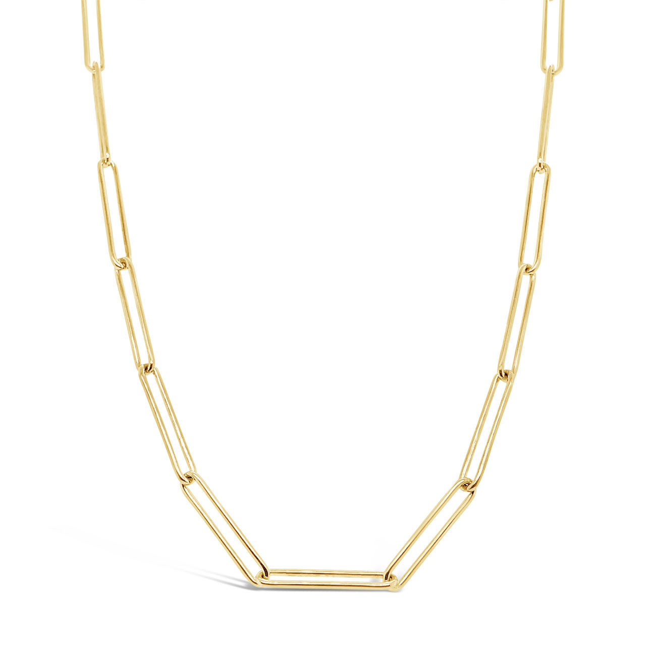9k Yellow Gold Paperlink Necklace