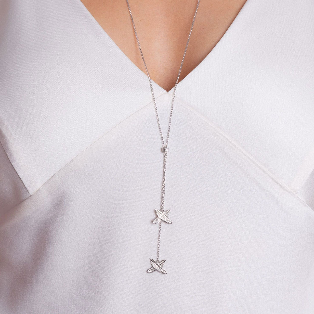 Sterling Silver Double Kisses Pendant