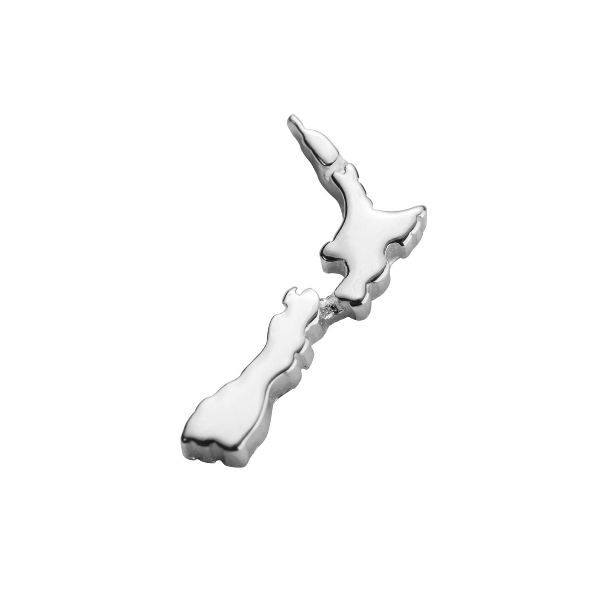 Silver NZ Map - Aotearoa