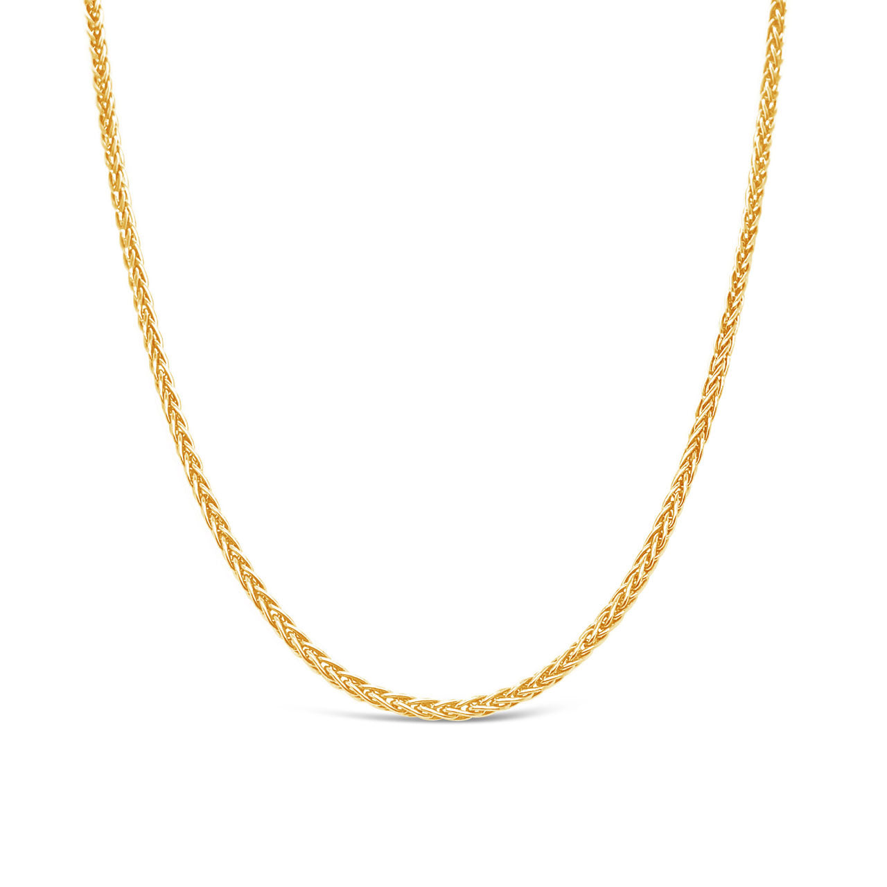 50cm 9k Yellow Gold WH60 Plain Wheat Chain