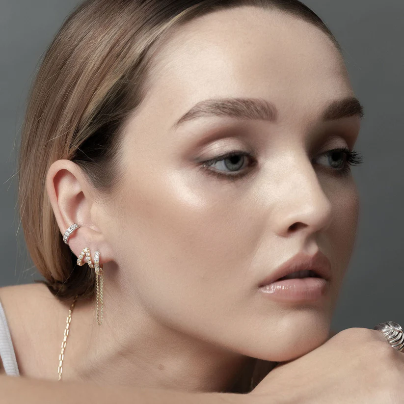 Aria Hoops (CZ/Silver)